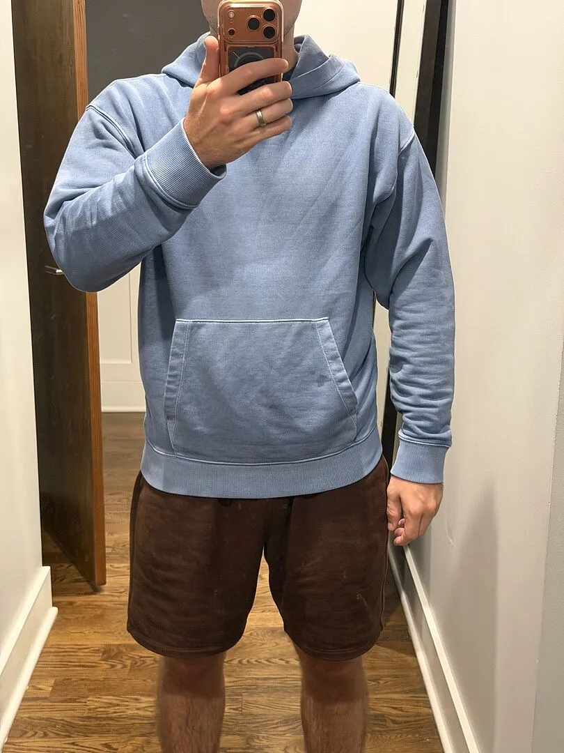 Beyond Yoga Beach Washed Terry Hoodie sweatshirt Washed Black Ash bomull