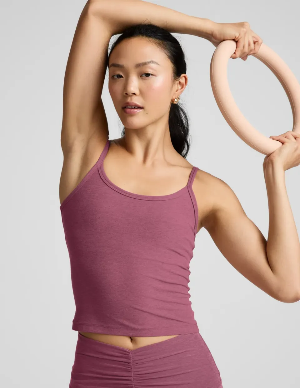 Beyond Yoga Spacedye Forever linne Smooth Mauve tunn