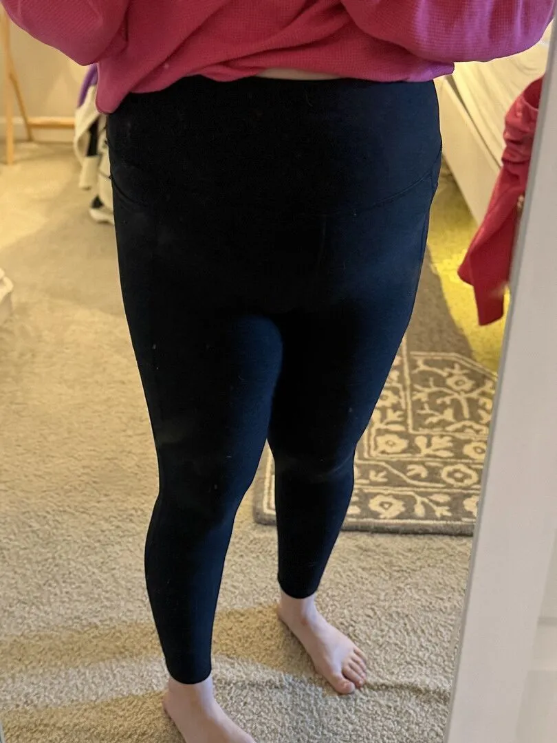 Beyond Yoga Spacedye Out Of Pocket High Waisted Midi Legging Sunset Violet Heather