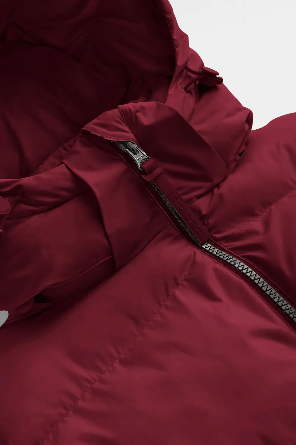 Beyond Yoga Warm Up Mid Length Puffer Jacket pufferjacka Ruby Rush