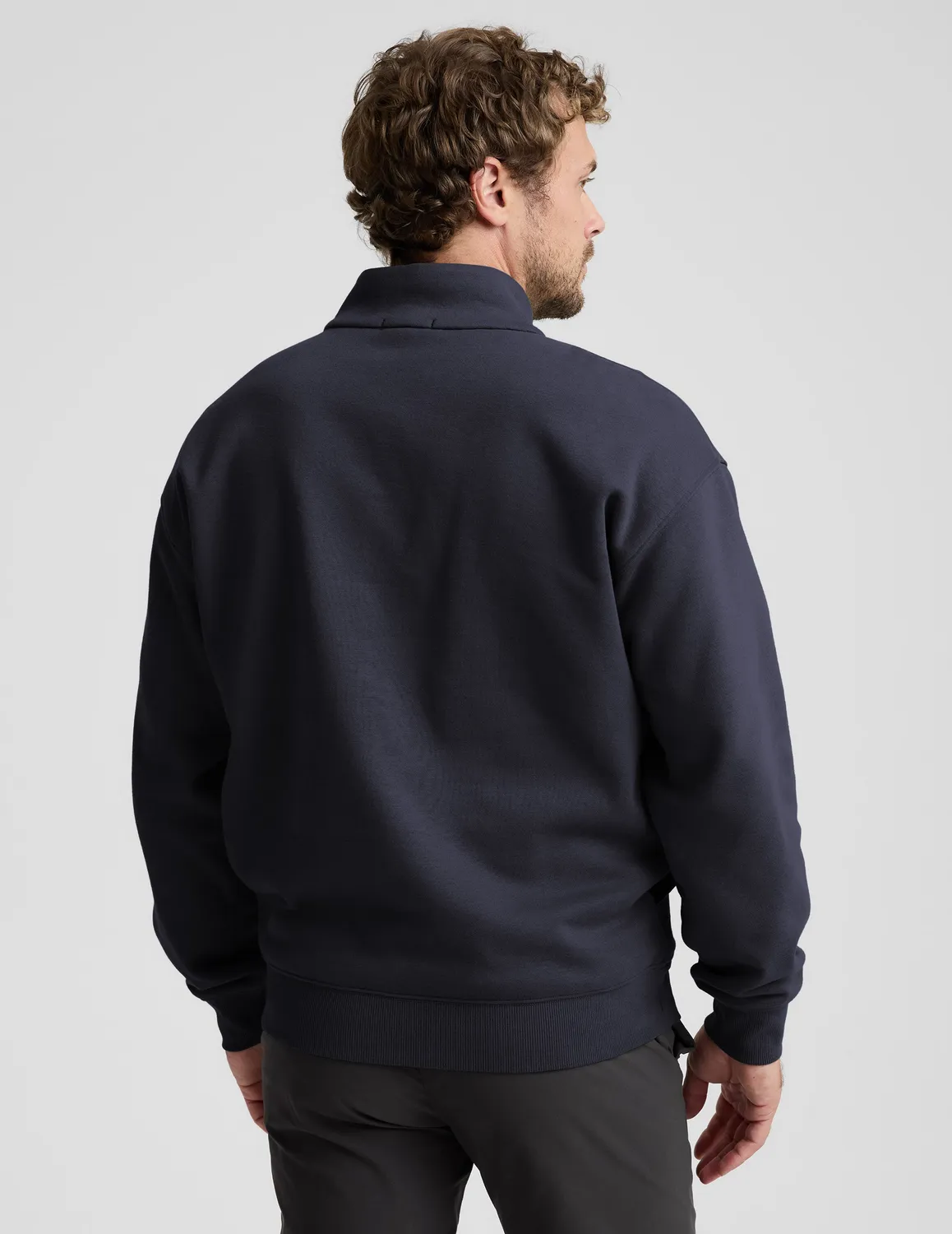 Beyond Yoga LuxeFleece Half Zip pullover Nocturnal Navy mjuk