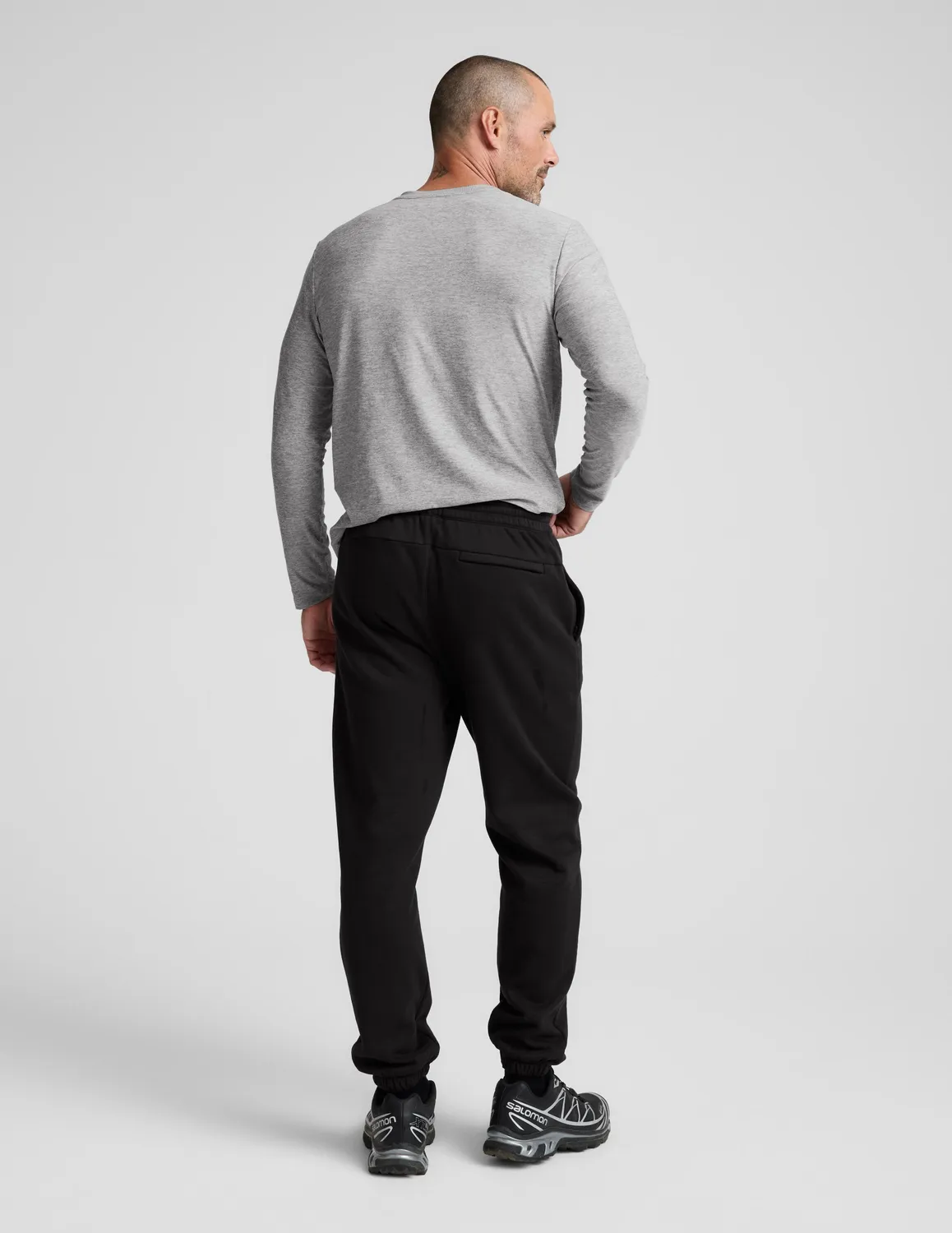 Beyond Yoga LuxeFleece Classic Men's Jogger mjukisbyxor svart fleece