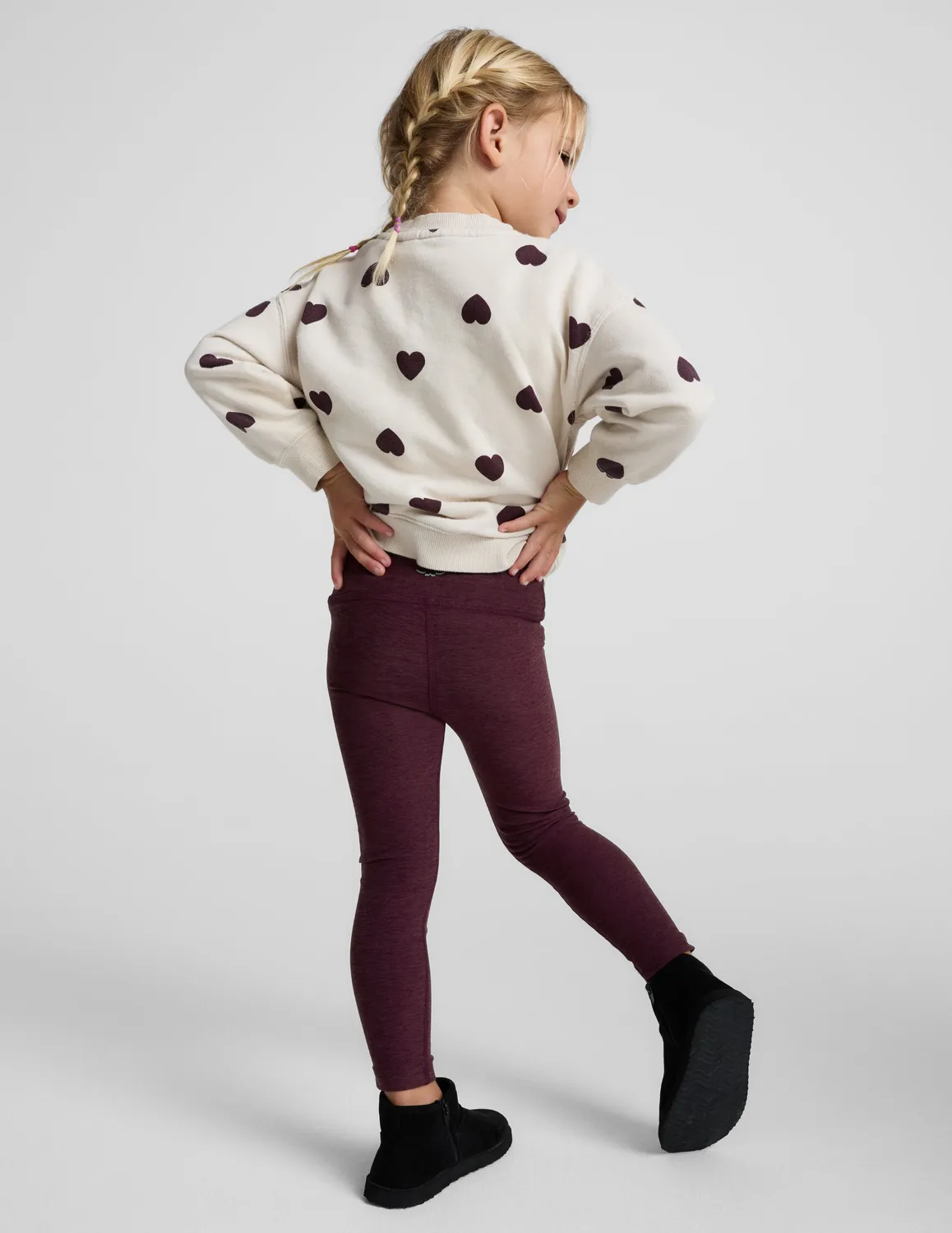 Beyond Yoga Spacedye Toddler Legging barntights Cabernet mjuk