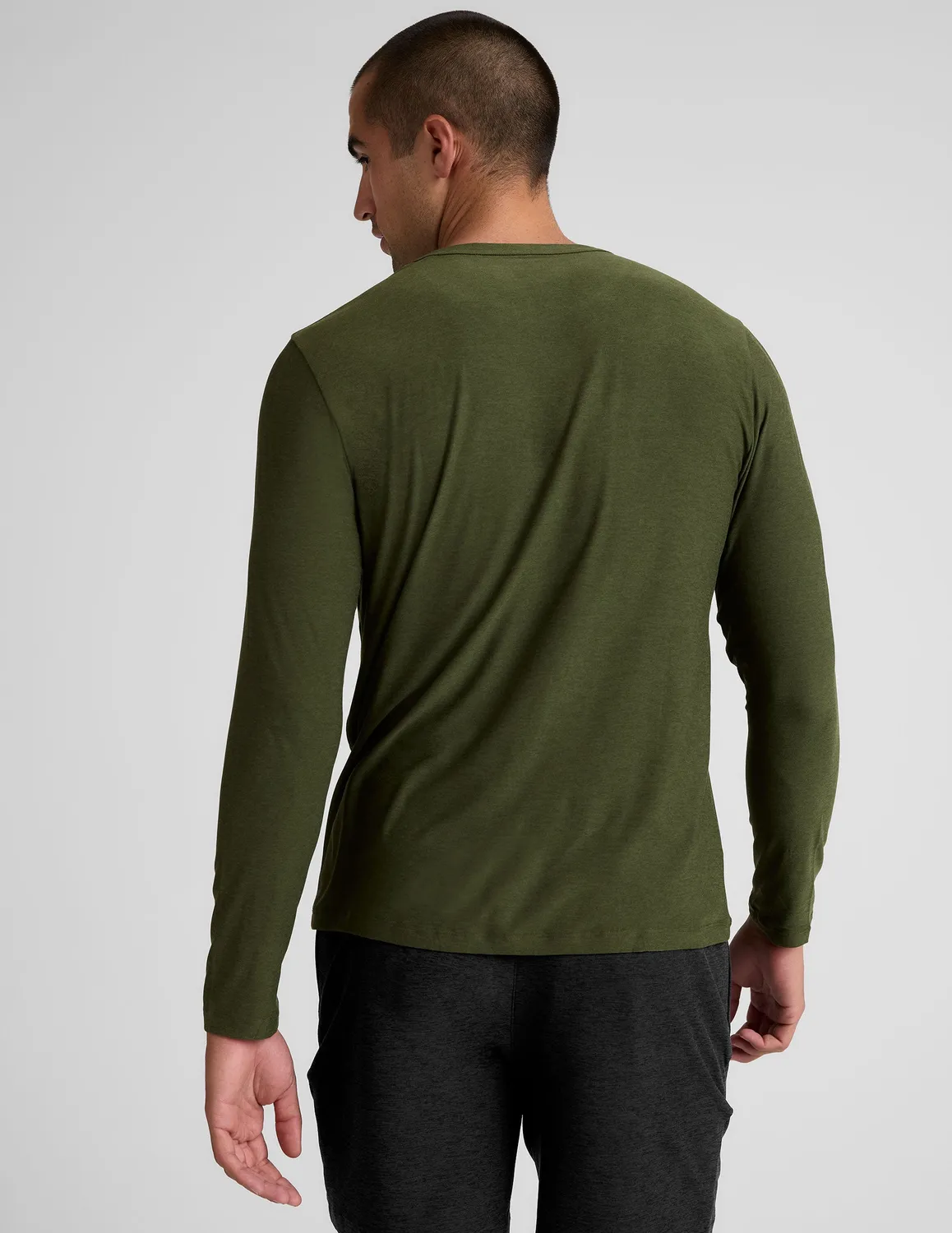Beyond Yoga Always Beyond Long Sleeve Crew 2.0 tröja Army Green tunn