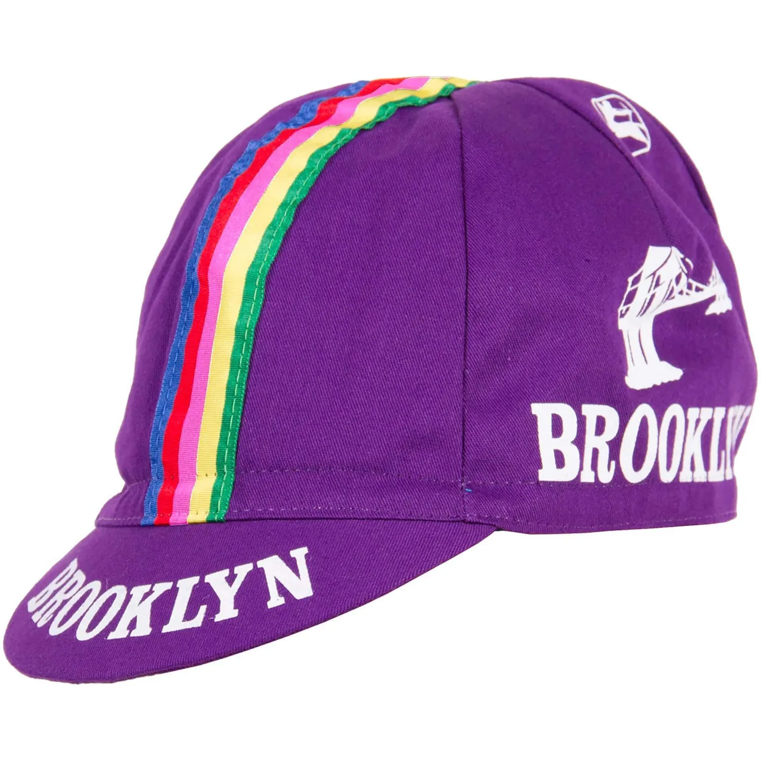 Brooklyn Team cykelkeps gul klassisk bomull