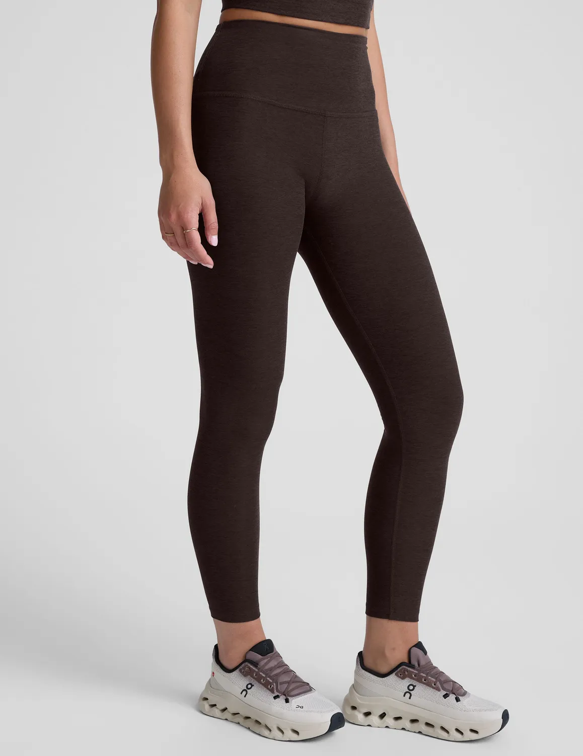 Beyond Yoga Spacedye Caught In The Midi High Waisted leggings dark chocolate