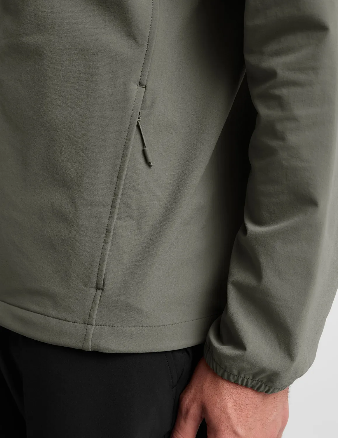 Beyond Yoga AirLite Hooded Full Zip jacka grön