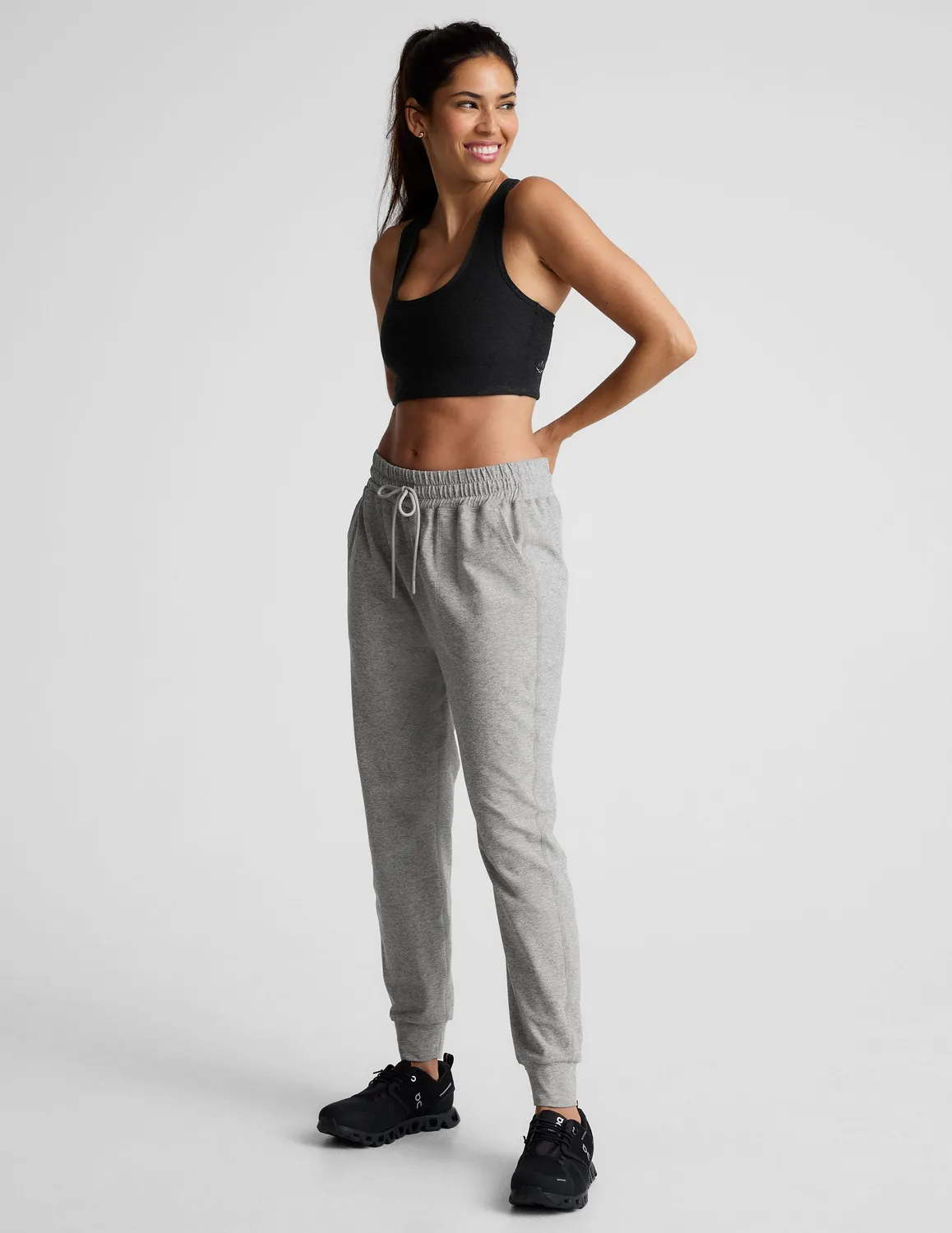 Beyond Yoga Spacedye Commuter Midi Jogger silver mist smal