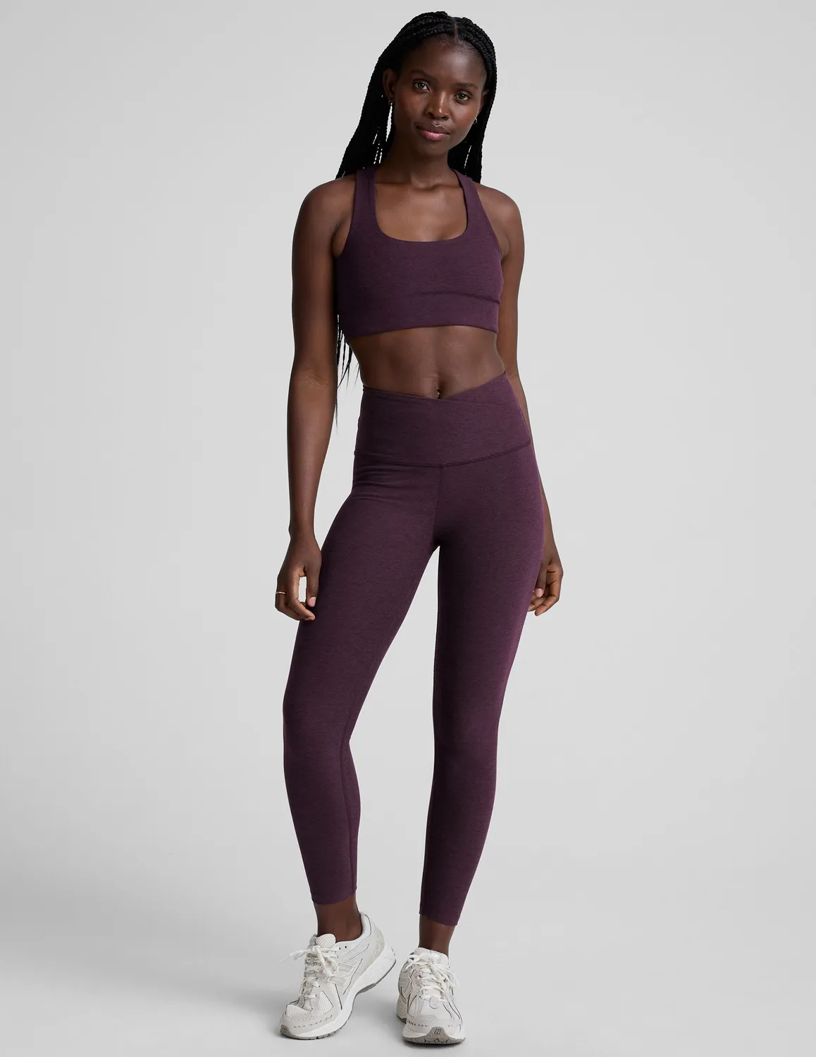 Beyond Yoga Spacedye Simplicity Long Line Bra 2.0 tränings-bh Lila