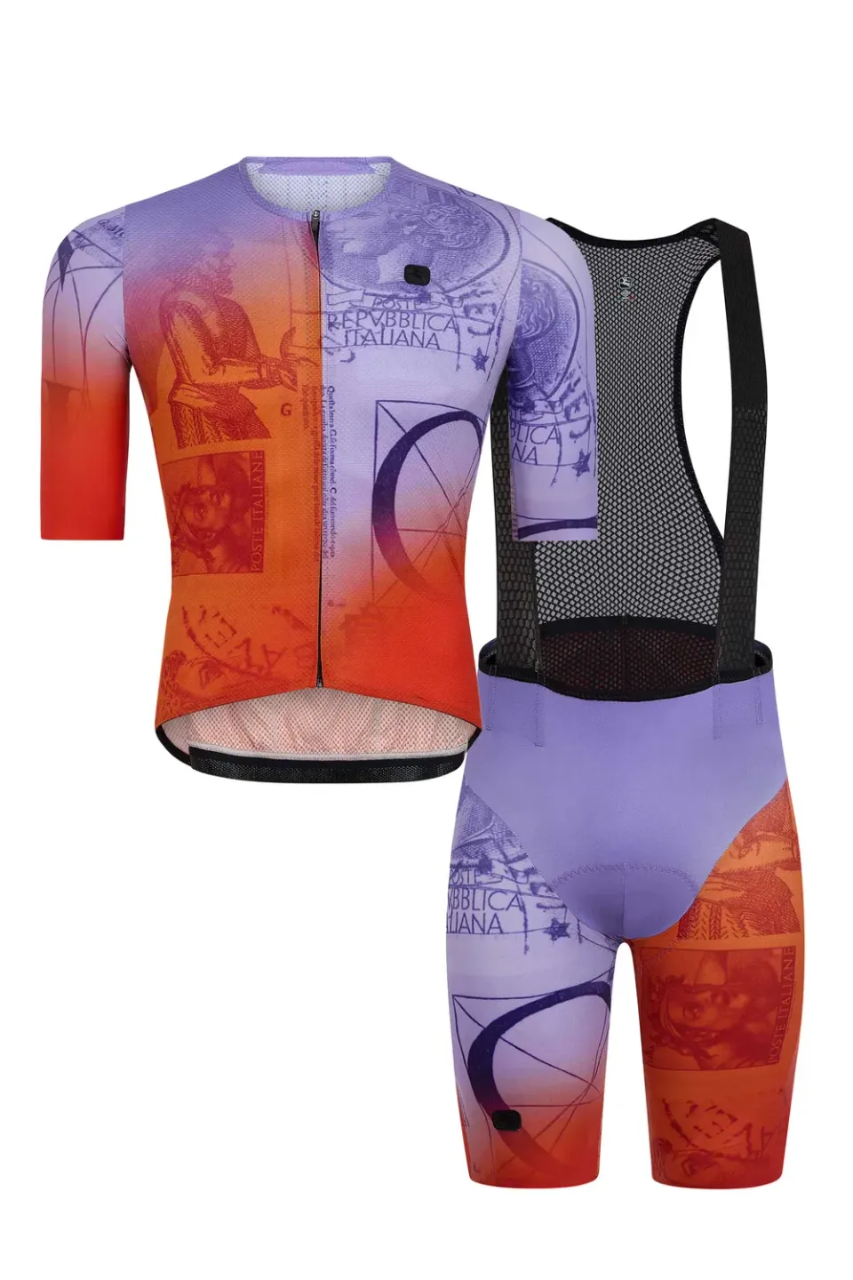 Giordana La Posta Urto cykelkit orange ventilerande