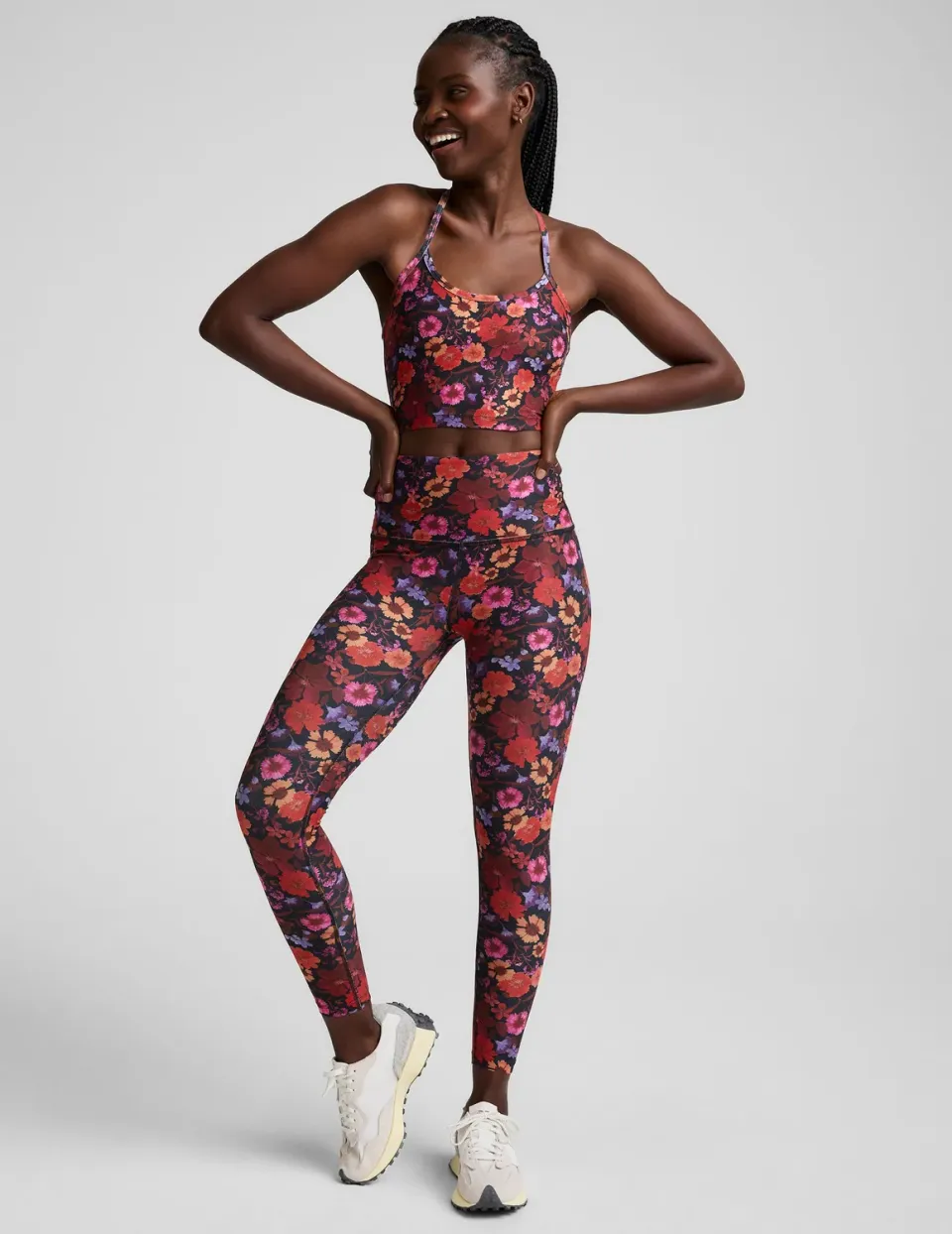 Beyond Yoga SoftMark Midi leggings Summer Bouquet blommig