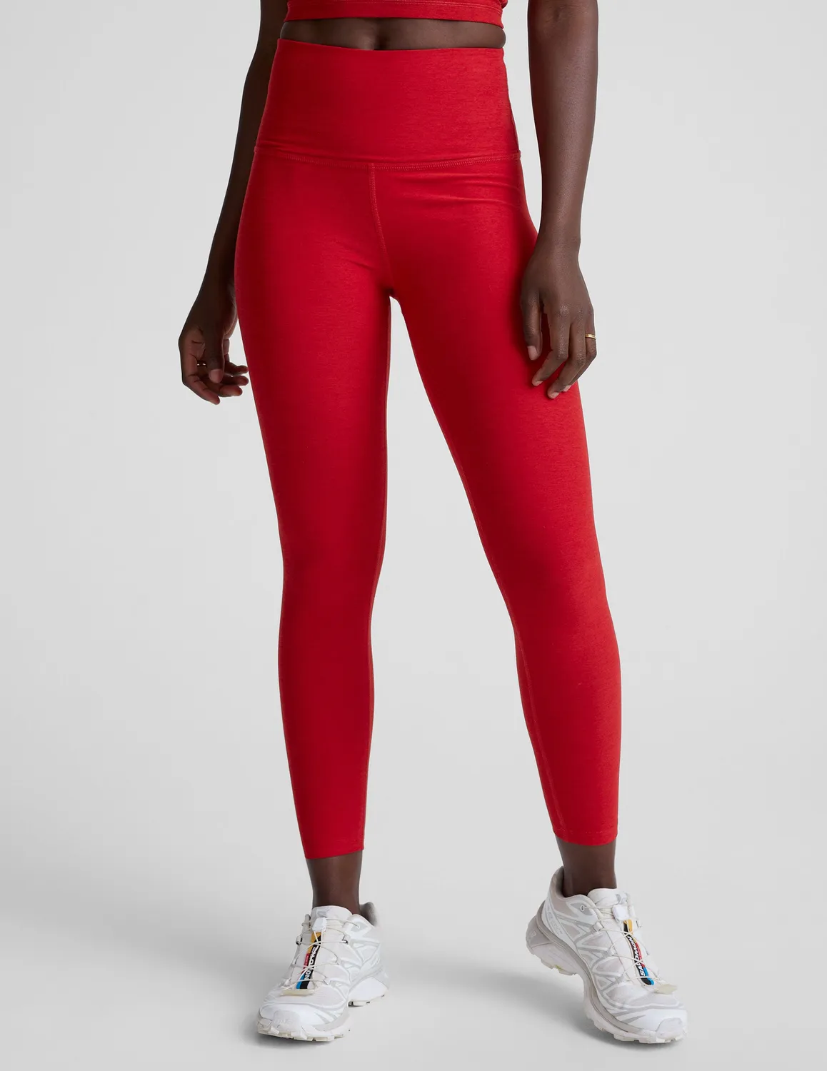 Beyond Yoga Spacedye Caught In The Midi tights Holly Red Heather hög midja