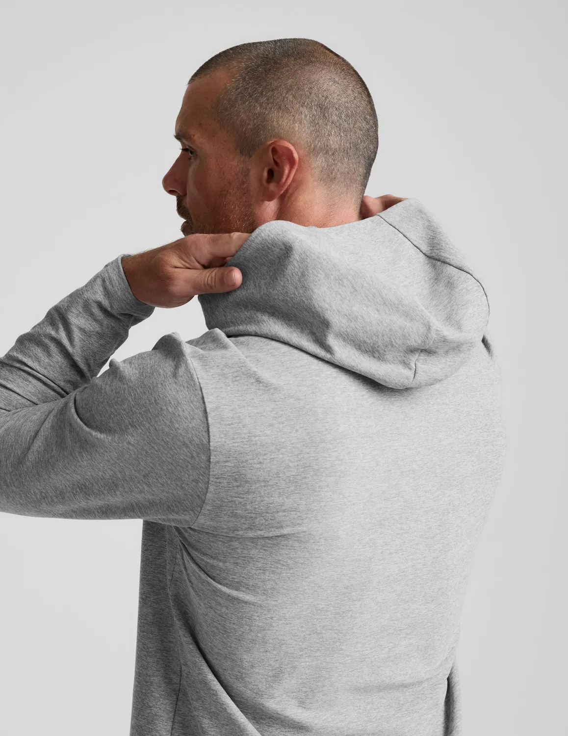 Beyond Yoga Spacedye Go-To Men's Hoodie hoodie Silver Mist stretch