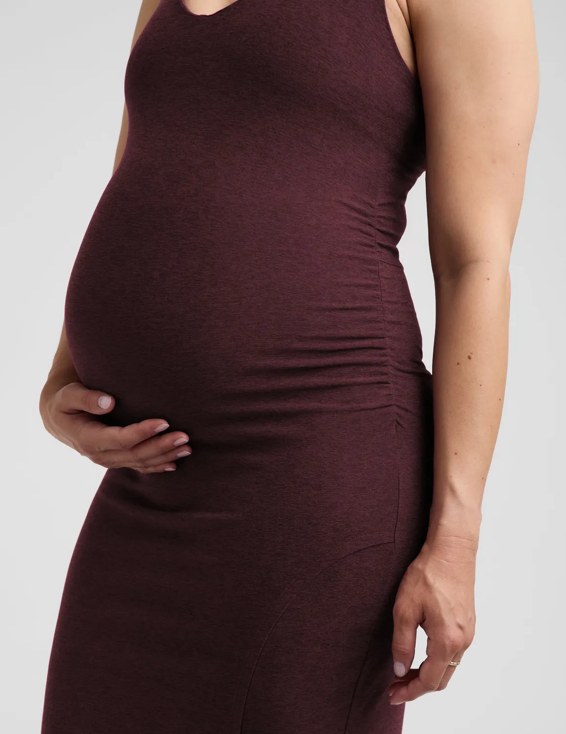 Beyond Yoga Spacedye Inspire Maternity Midi mammaklänning röd