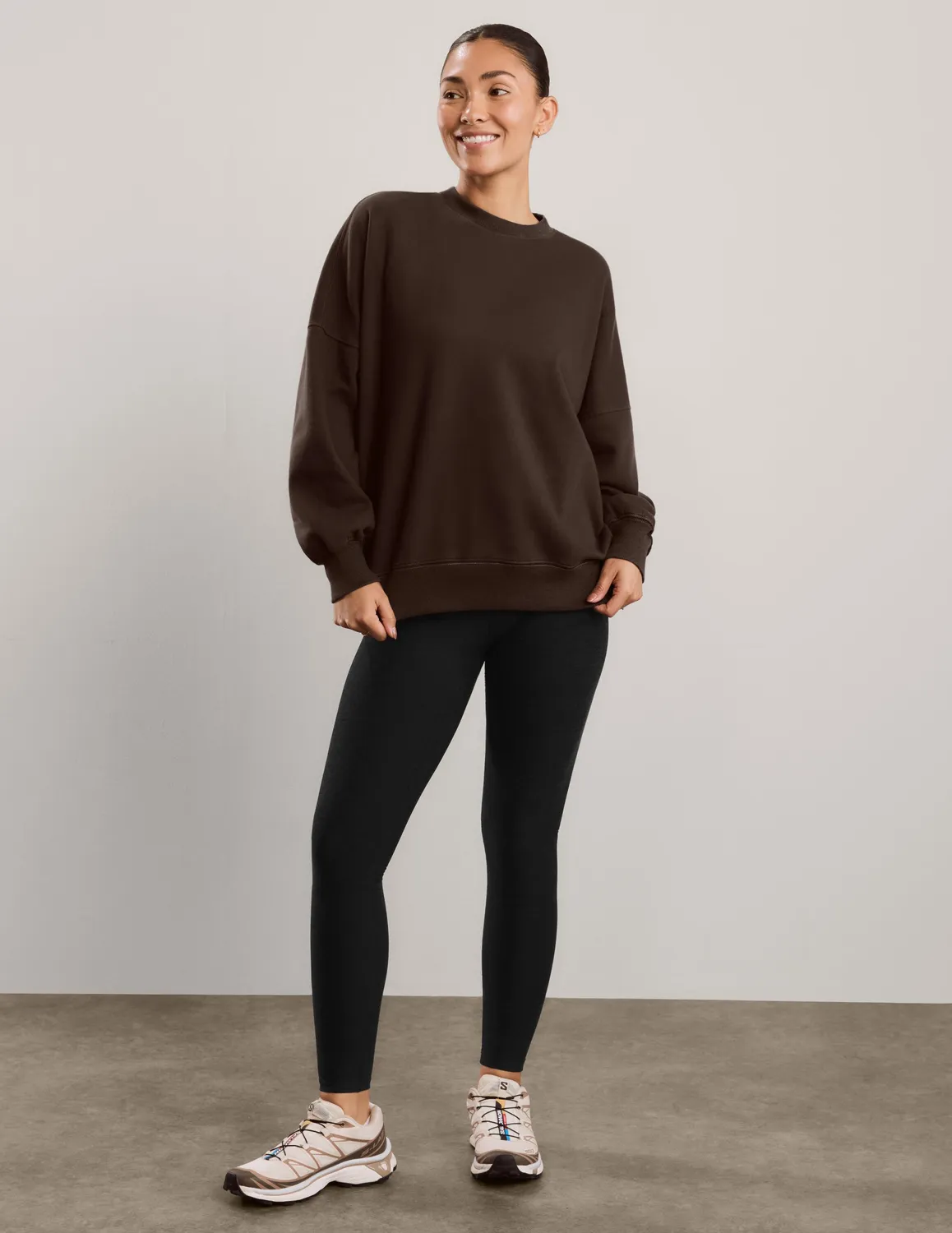 Beyond Yoga LuxeFleece 2.0 Oversized sweatshirt Dark Chocolate
