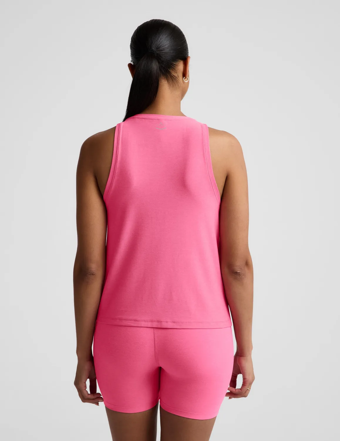 Beyond Yoga Featherweight Rebalance Tank linne Luscious Pink Heather lös