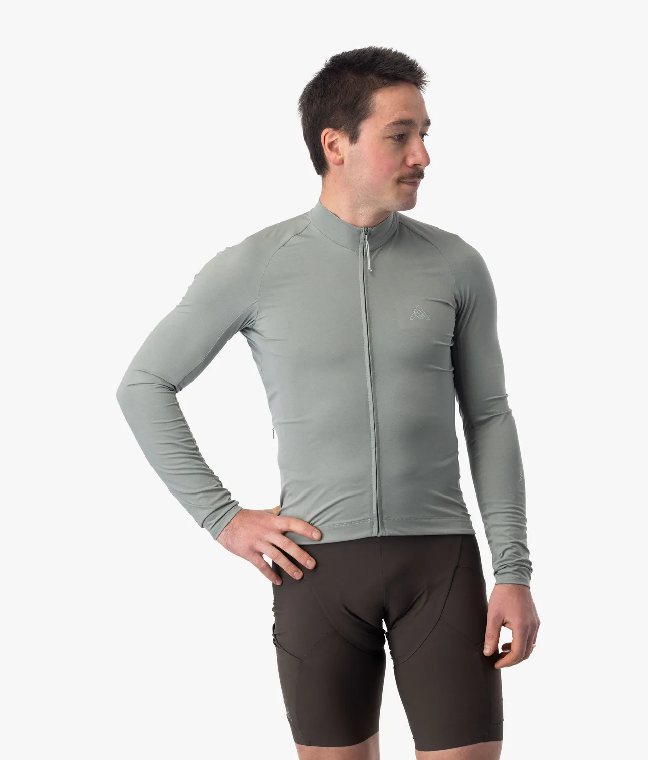 7MESH Atlas cykeltröja herr lång ärm Black fickor