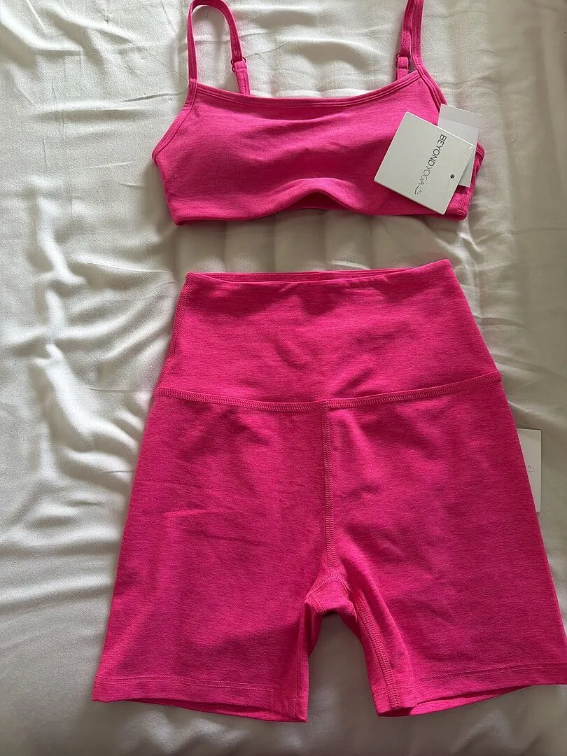 Beyond Yoga Spacedye Forever Bra sport-bh Darkest Night lätt stöd