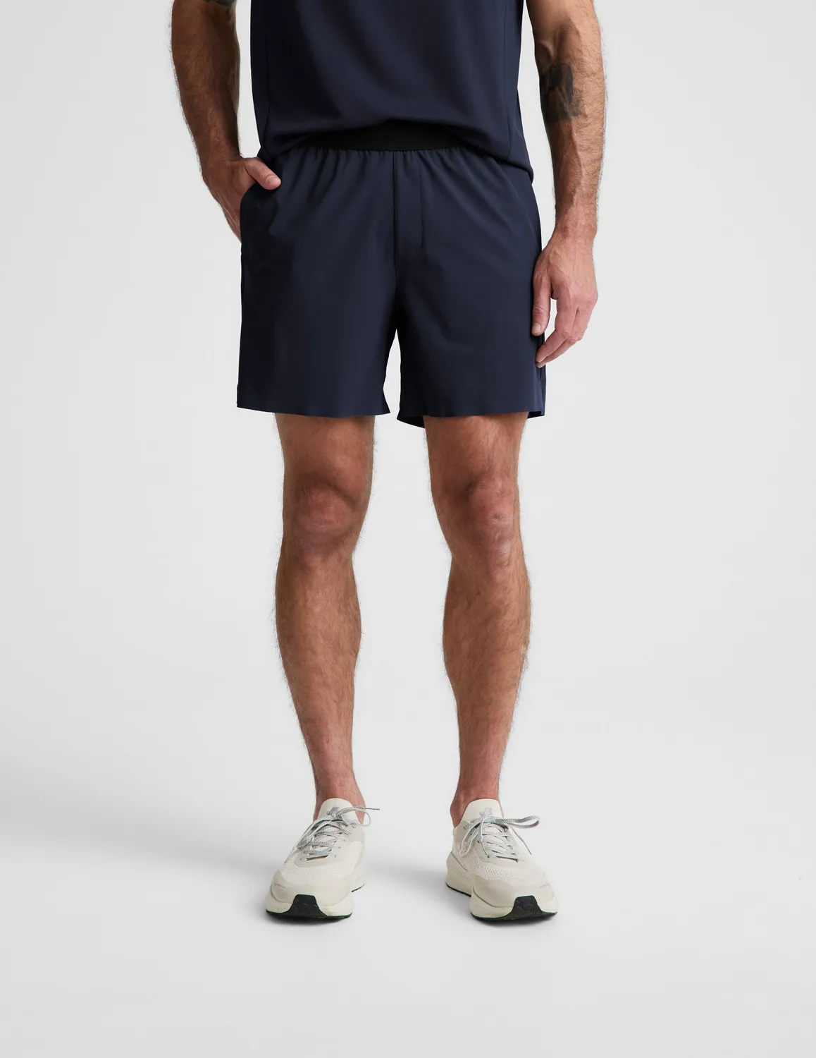 Beyond Yoga WarpLite Range Lined Short 6" shorts Nocturnal Navy
