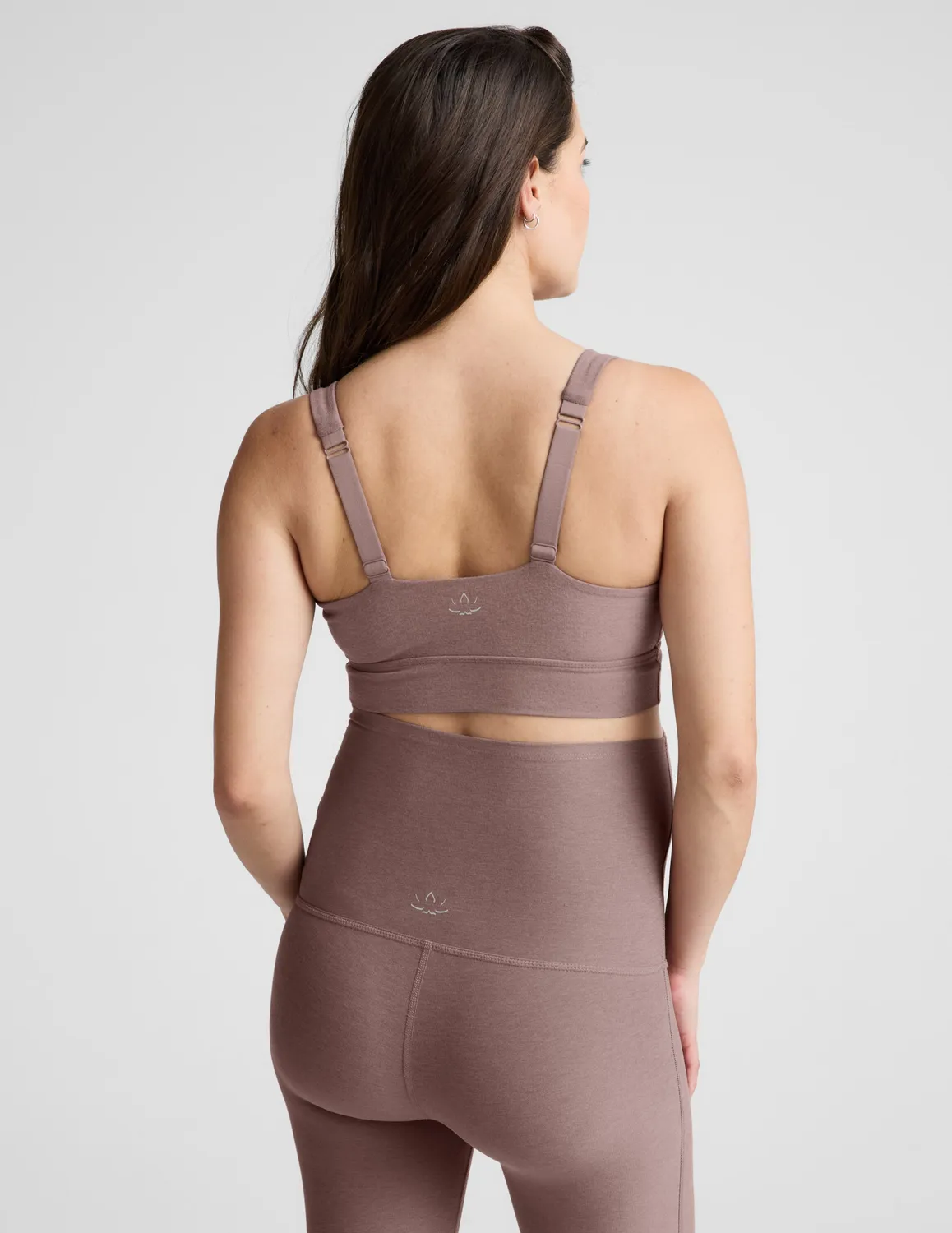 Beyond Yoga Spacedye Easiest Ever Long Nursing Bra Amningsbh Rosey Taupe