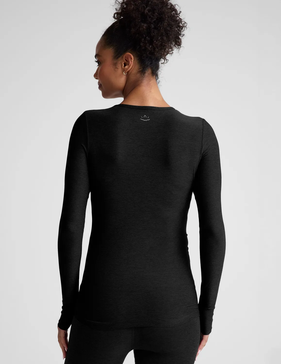 Beyond Yoga Featherweight Classic Crew Pullover tröja Darkest Night
