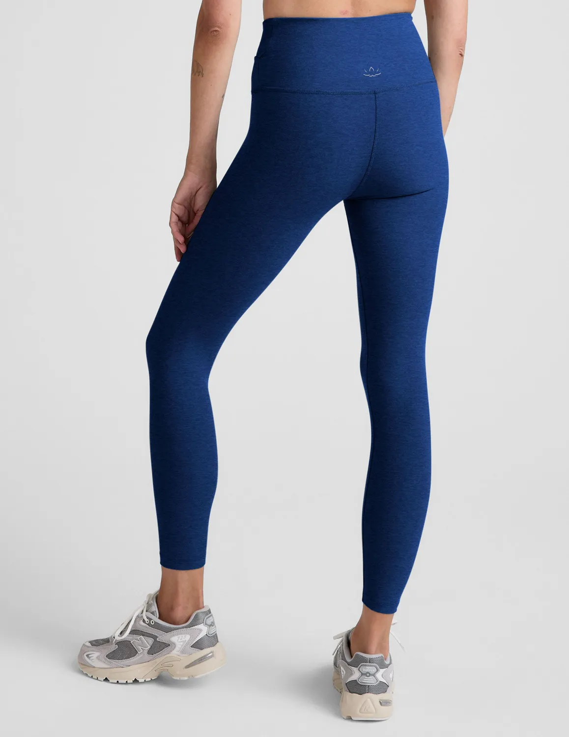 Beyond Yoga Spacedye At Your Leisure träningstights Marine Blue hög midja