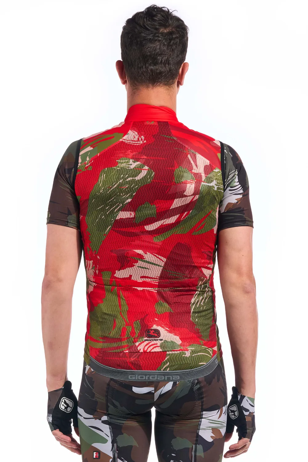 Giordana Brush Camo vindväst packbar camo
