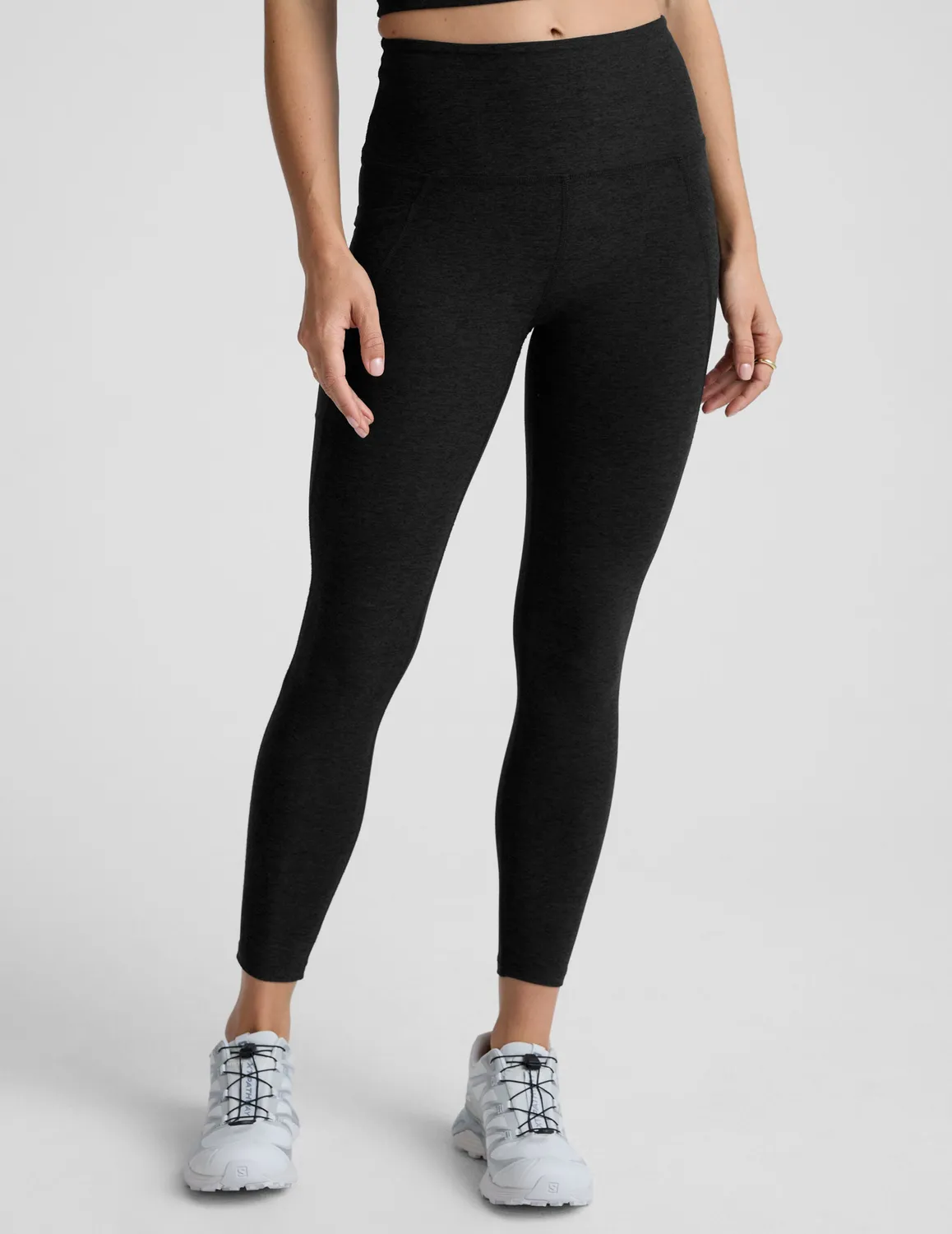 Beyond Yoga Spacedye Out Of Pocket Midi Legging Darkest Night fickor