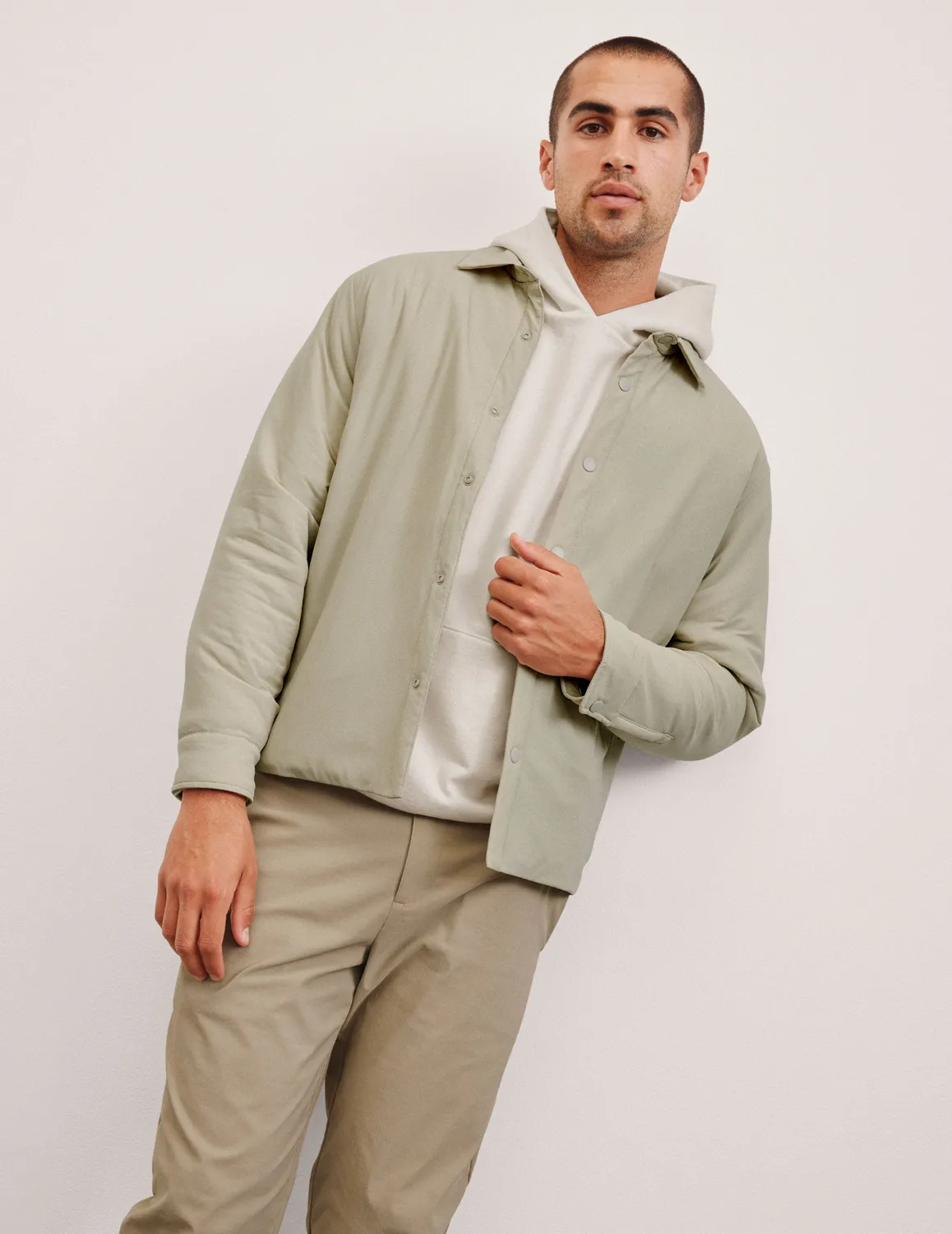 Beyond Yoga In Flight Insulated skjortjacka Sand vadderad