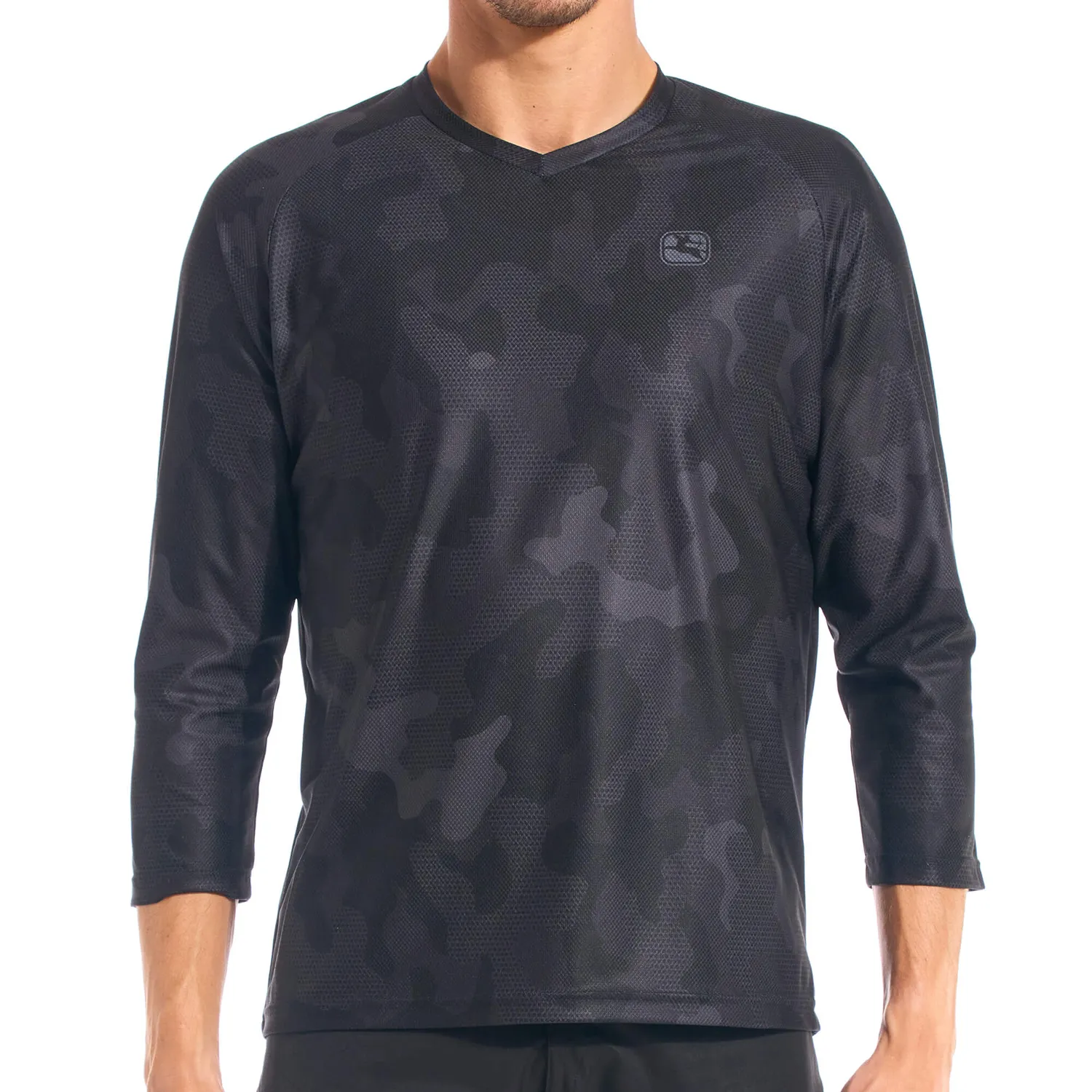 Giordana MTB 3/4 Sleeve cykeltröja svart slitstark