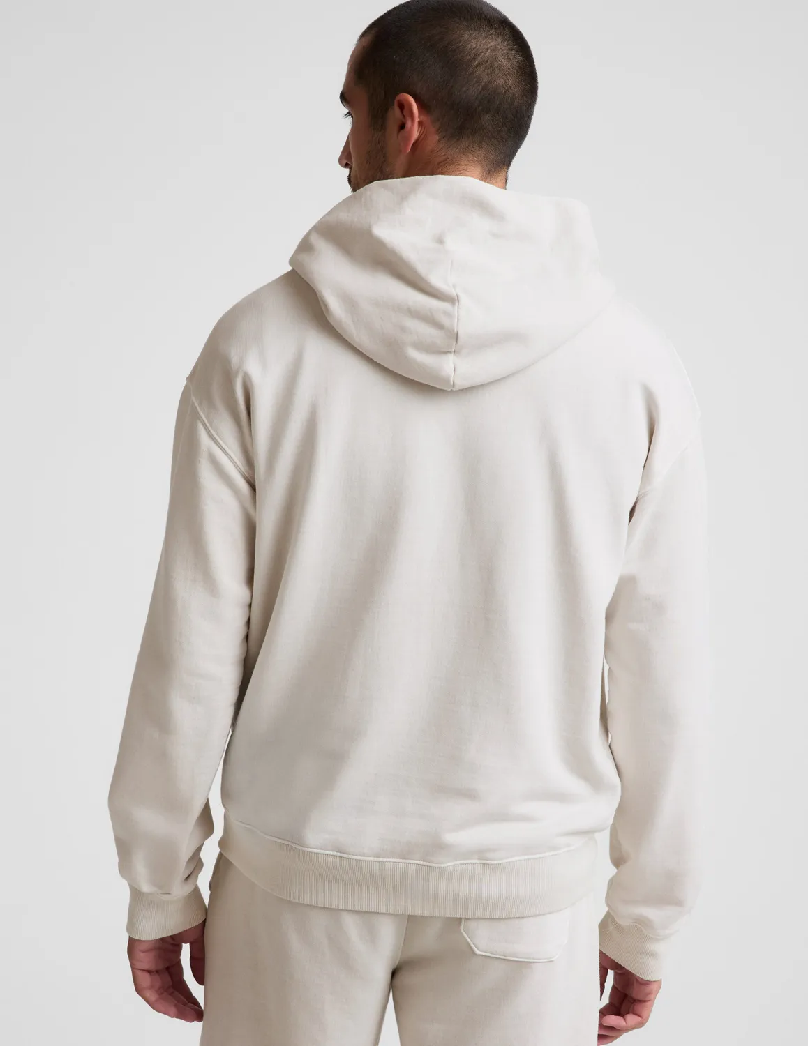 Beyond Yoga Beach Washed Terry hoodie vit bomull