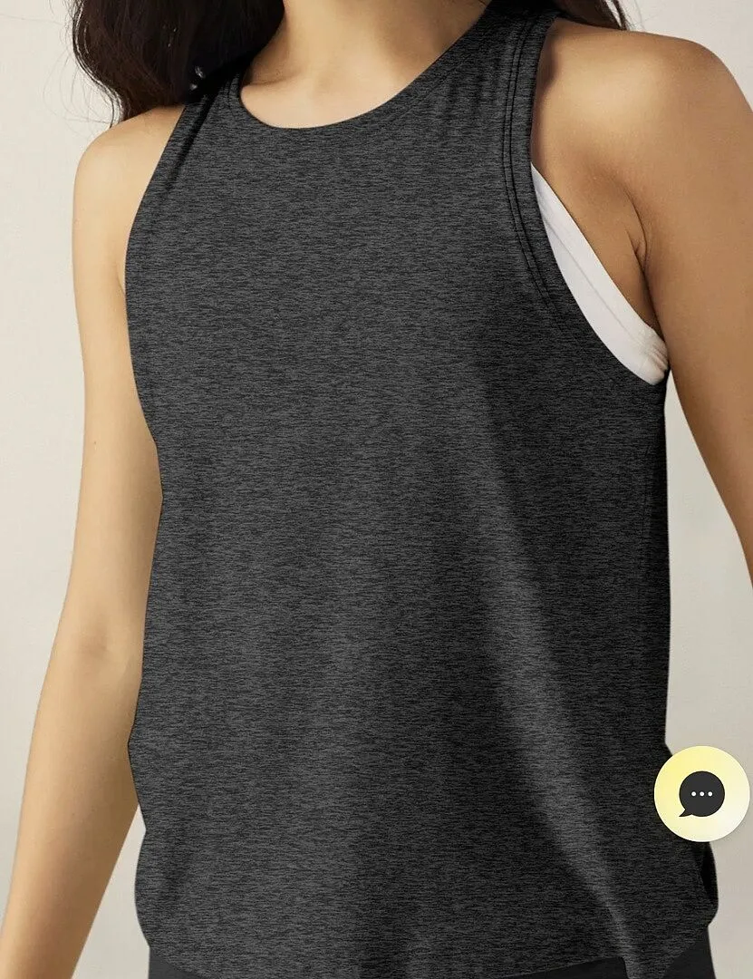 Beyond Yoga Featherweight Cropped Tee t-shirt Darkest Night lätt