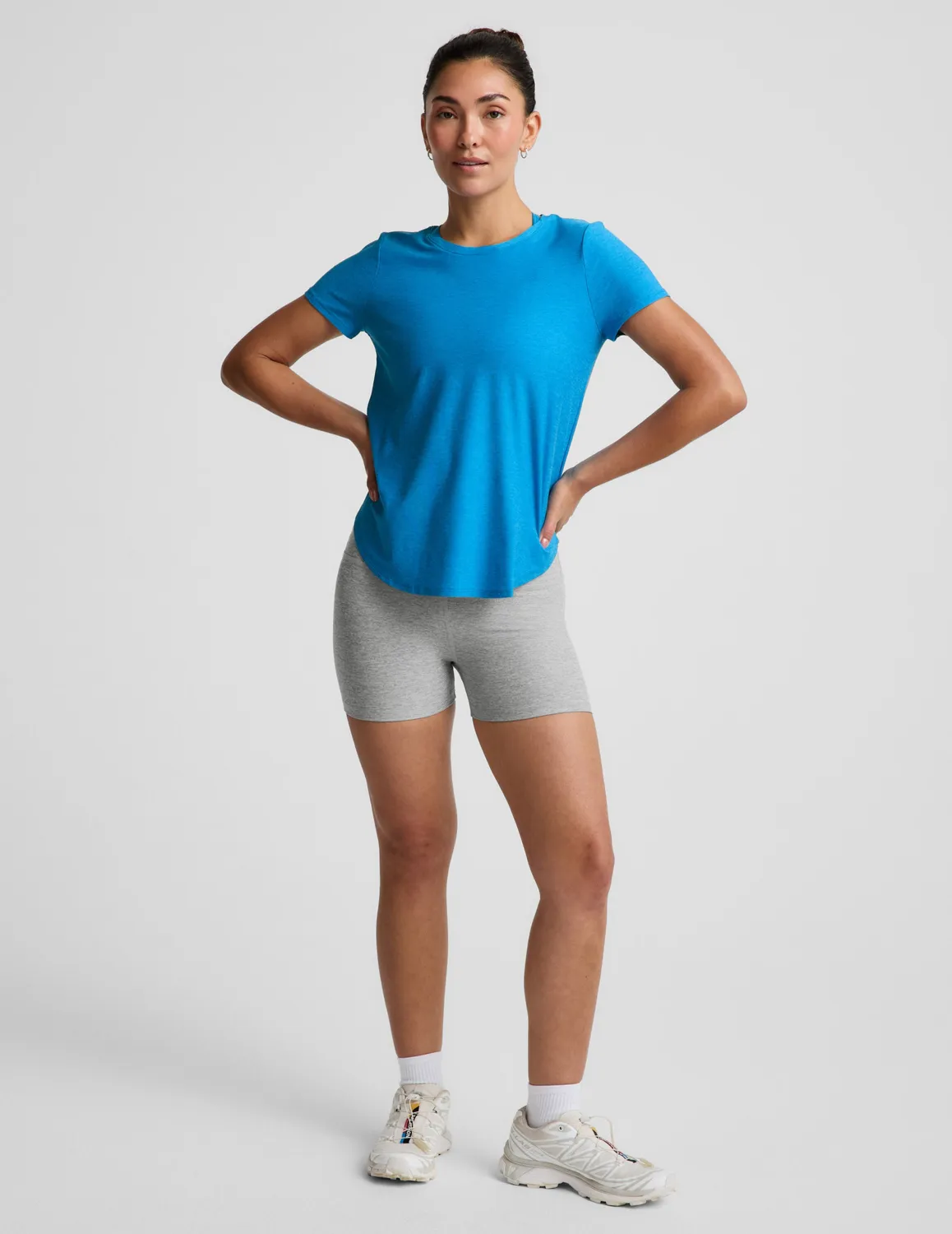 Beyond Yoga Featherweight On The Down Low t-shirt Malibu Lagoon lös