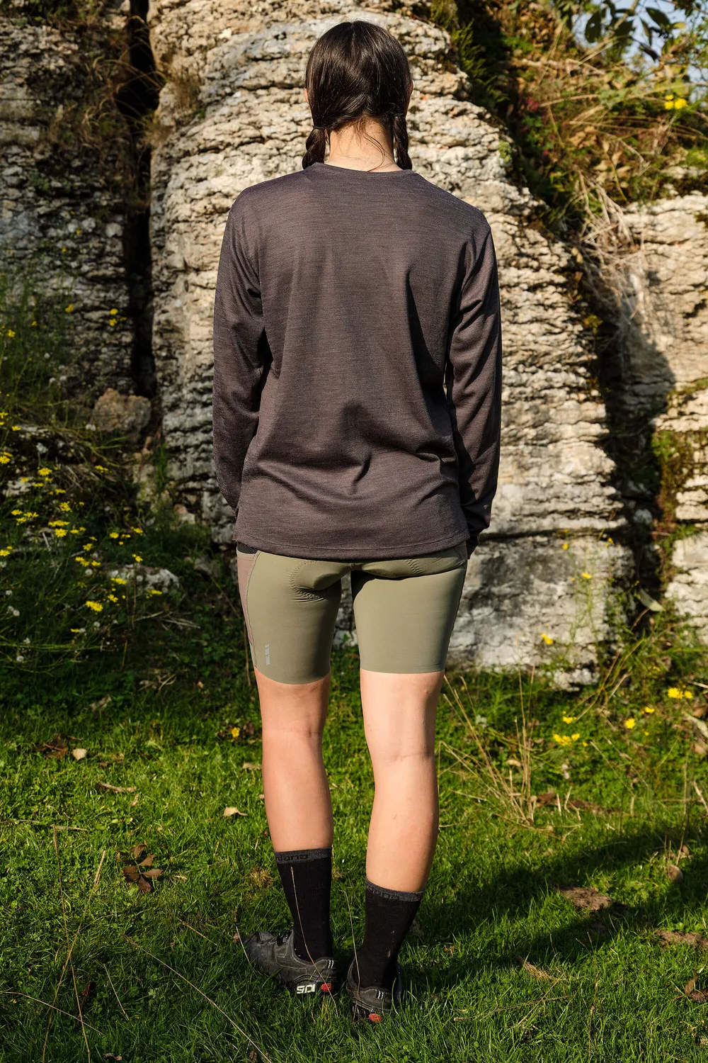 Giordana Beyond Gravel Wool långärmad tröja svart ull