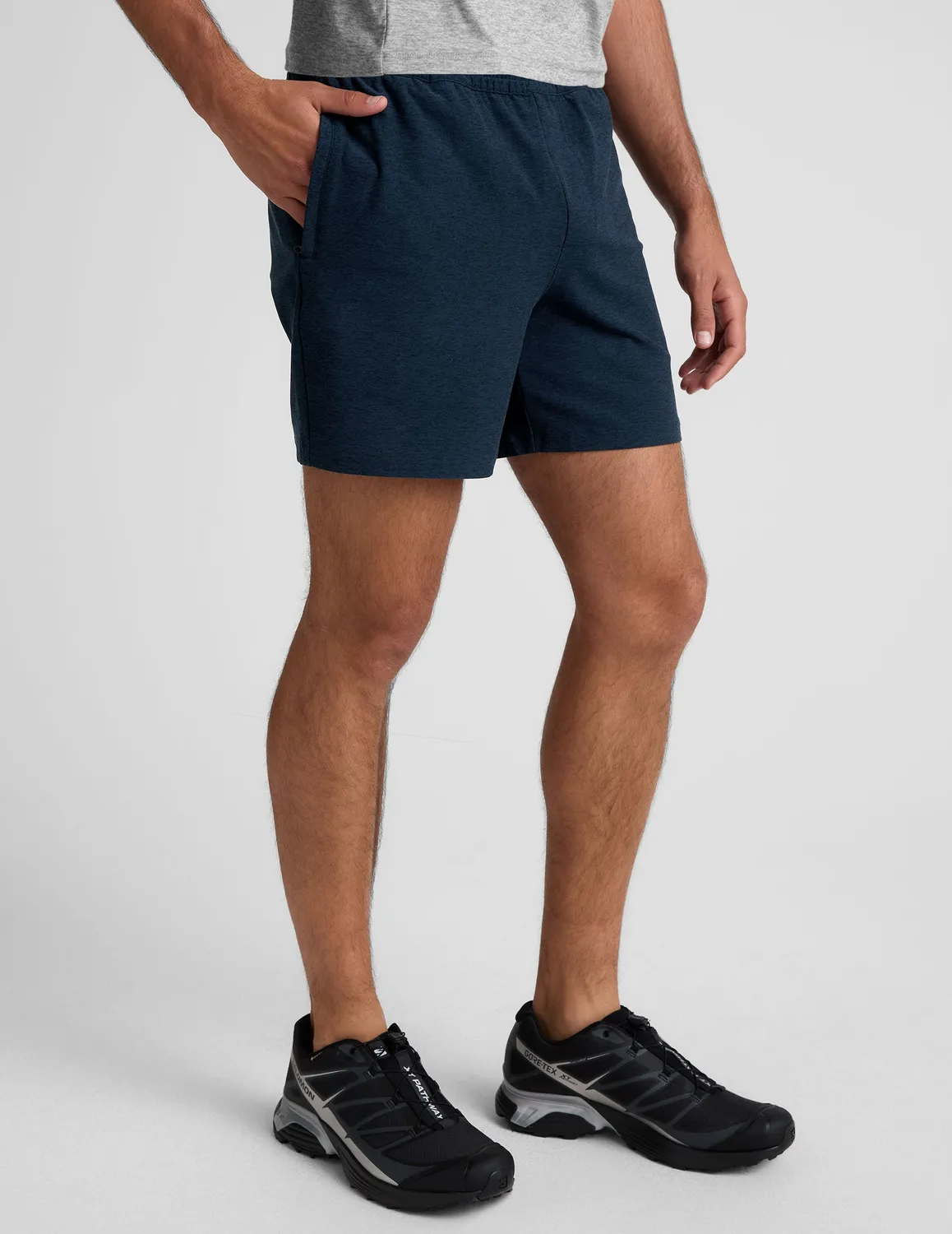 Beyond Yoga Spacedye Unlimited shorts Nocturnal Navy 7 tum