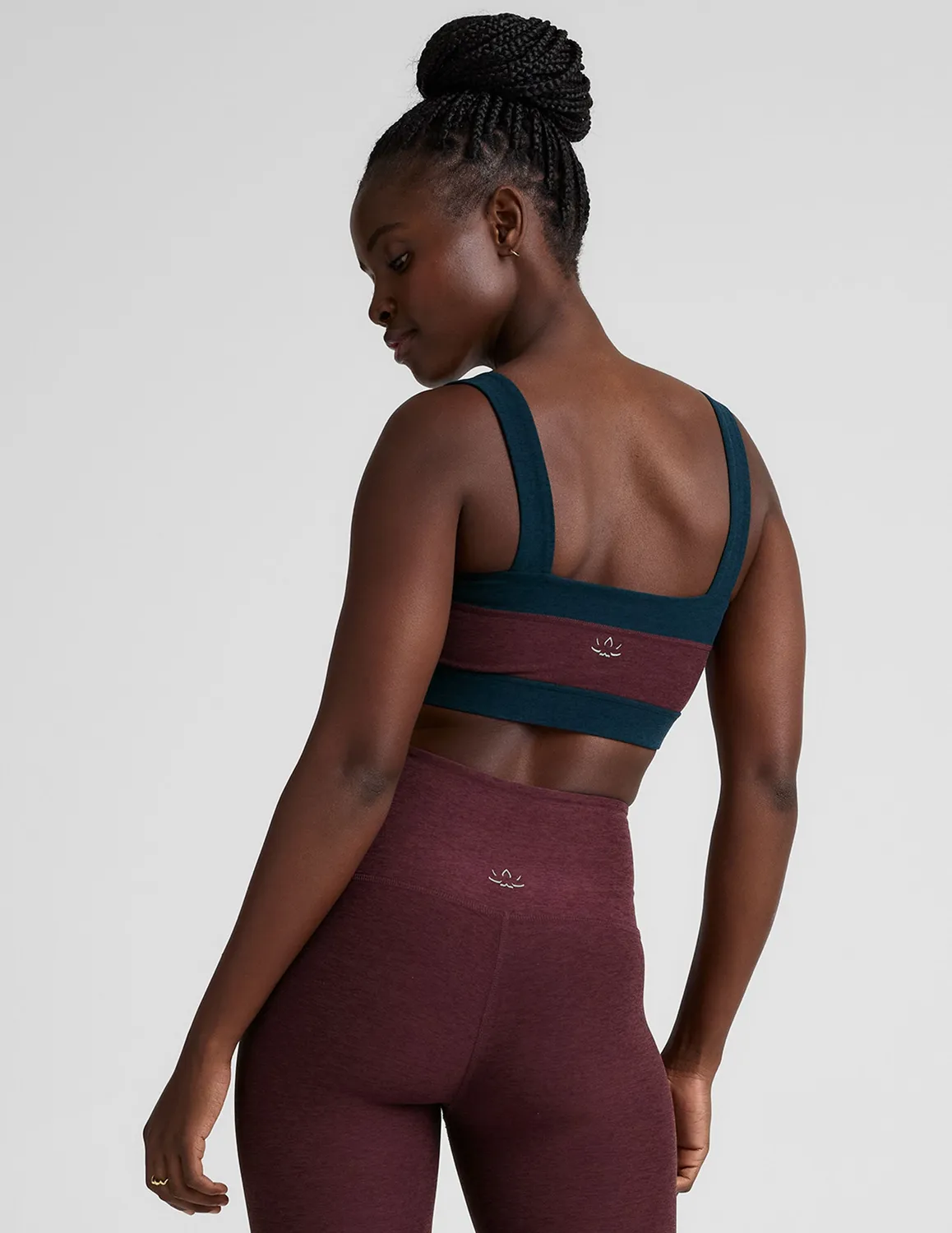 Beyond Yoga Spacedye Horizon Colorblock Bra sportbh fyrkantig