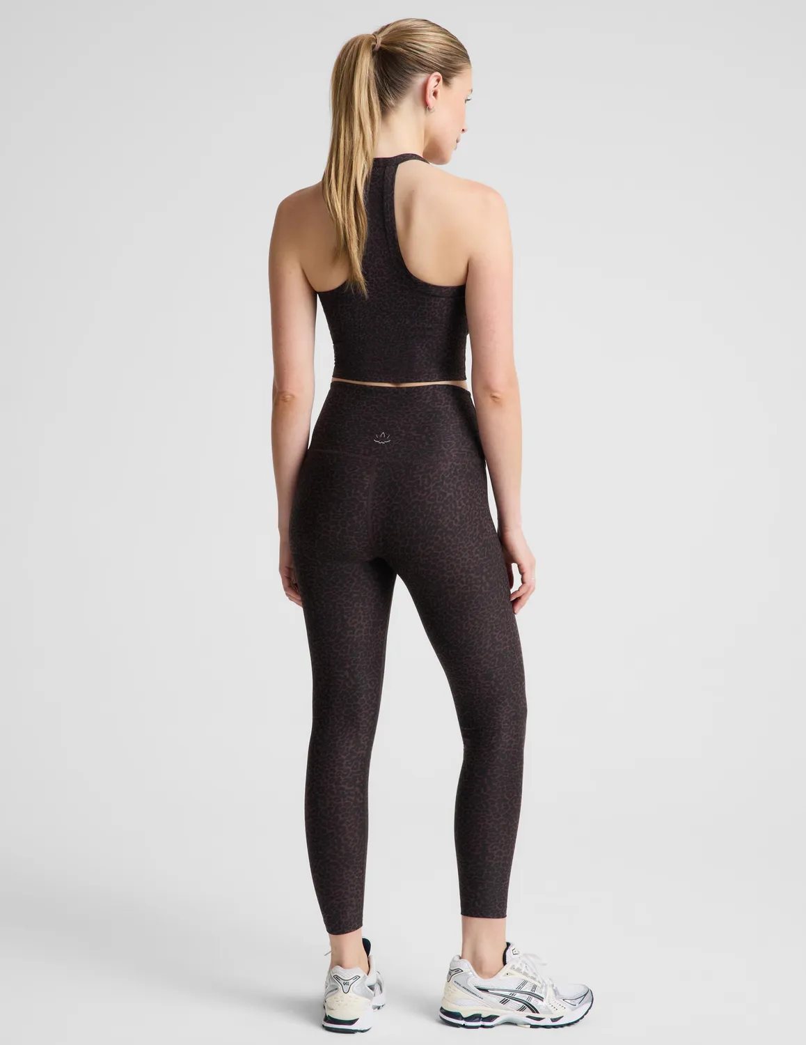 Beyond Yoga SoftMark High Waisted Midi leggings cocoa plum leopard