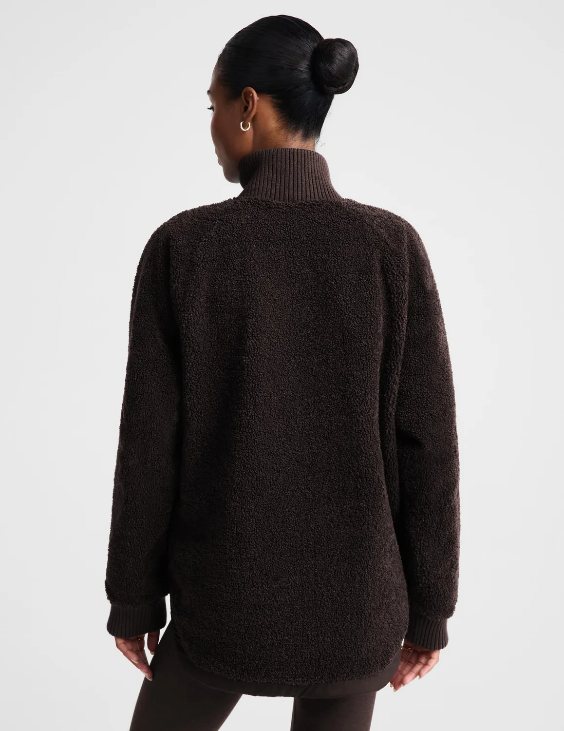 Beyond Yoga Roam Quilted Vändbar Jacka Dark Chocolate vändbar