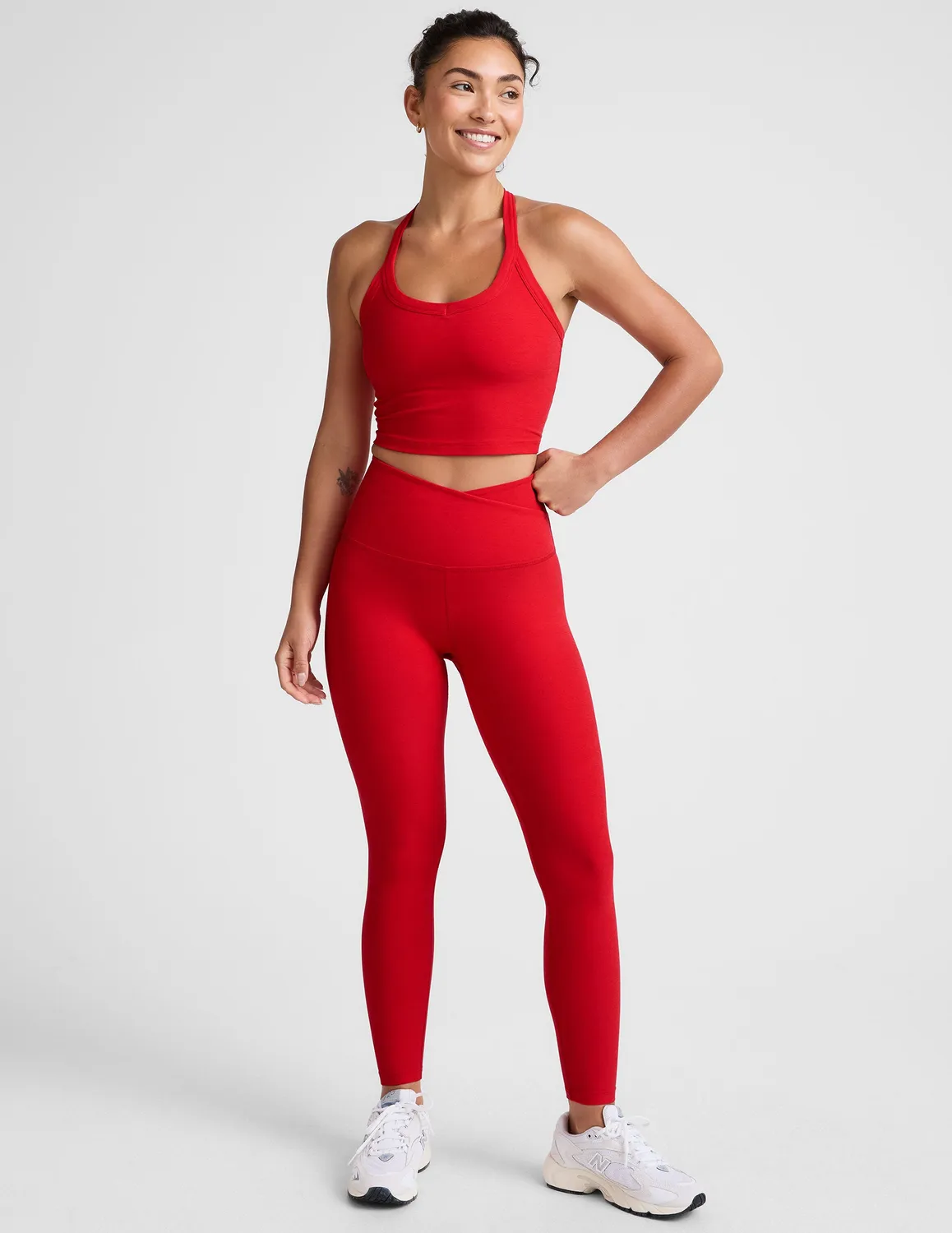 Beyond Yoga Spacedye At Your Leisure träningstights Candy Apple hög midja