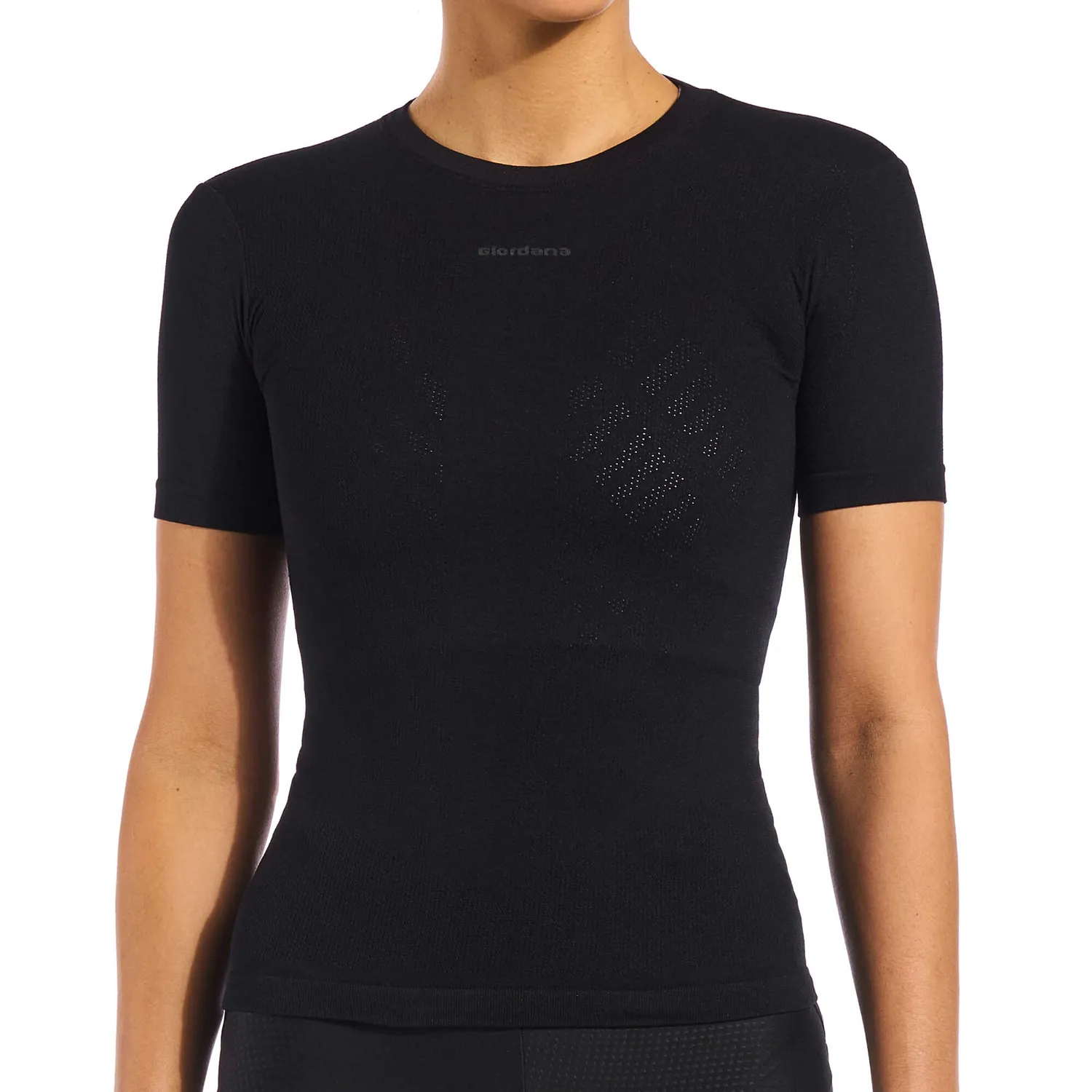 Giordana Lightweight baslager kort ärm svart Dryarn