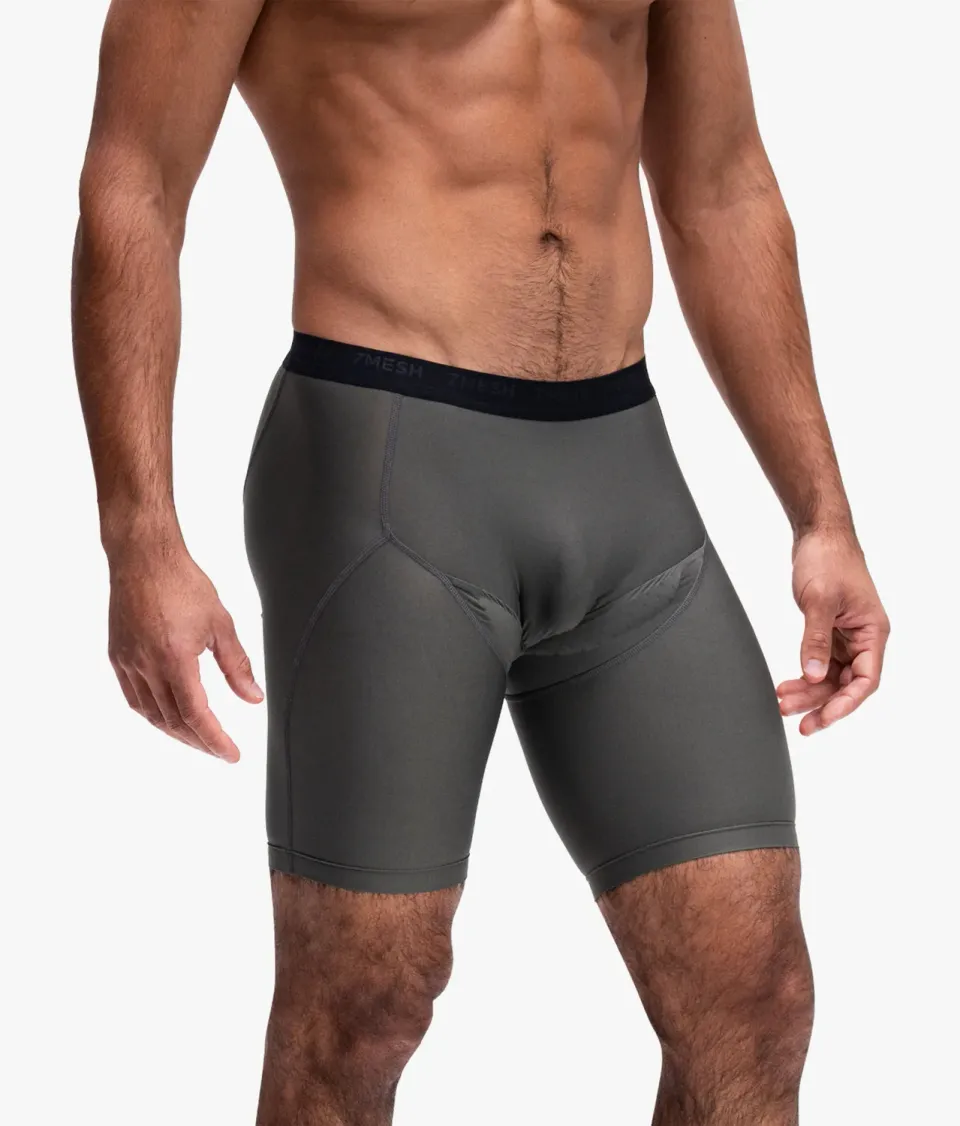 7MESH Foundation cykelboxer herr Dark Shadow ventilerad