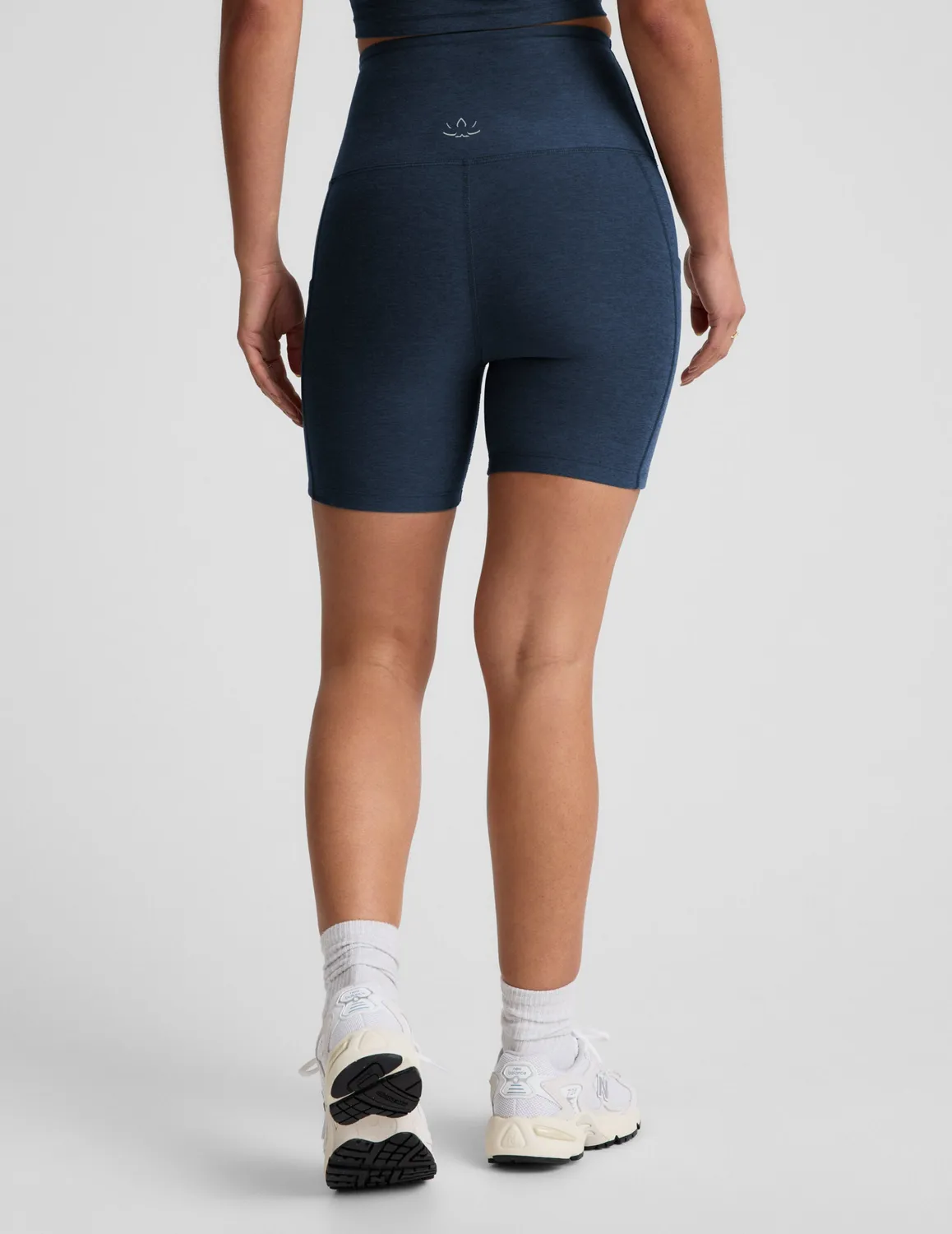 Beyond Yoga Spacedye Keep Pace 5 shorts Nocturnal Navy mjuk