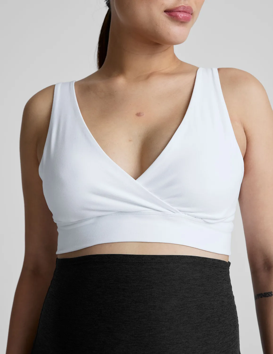 Beyond Yoga Spacedye Easiest Ever Long Nursing Bra Amningsbh Cloud White