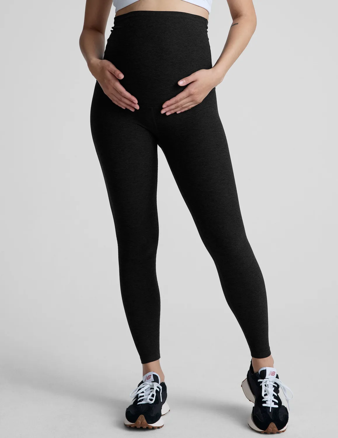 Beyond Yoga Spacedye Love the Bump Midi gravidleggings Darkest Night