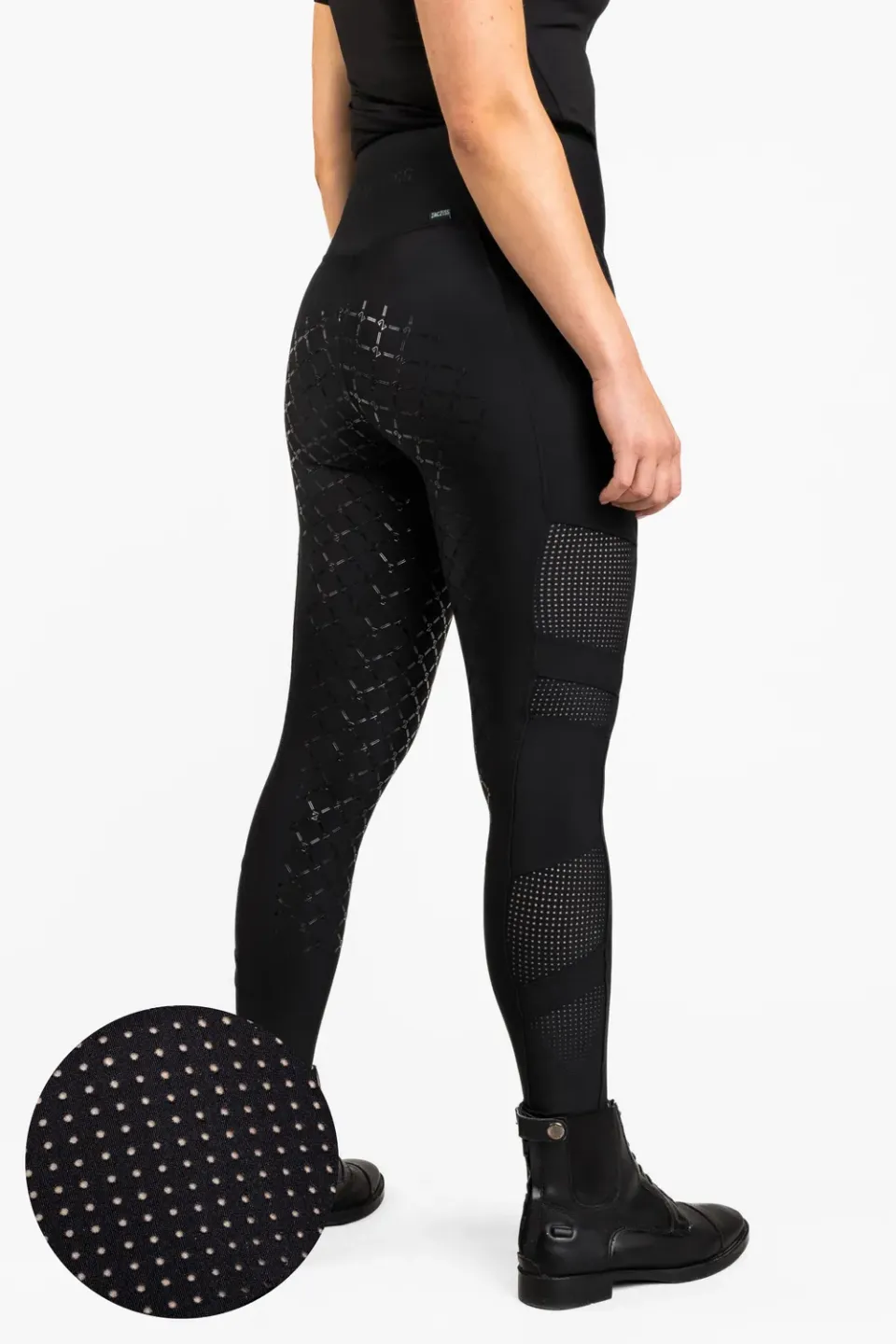 ZacZess AirFlex Leggings Black ridleggings svart dam full grip