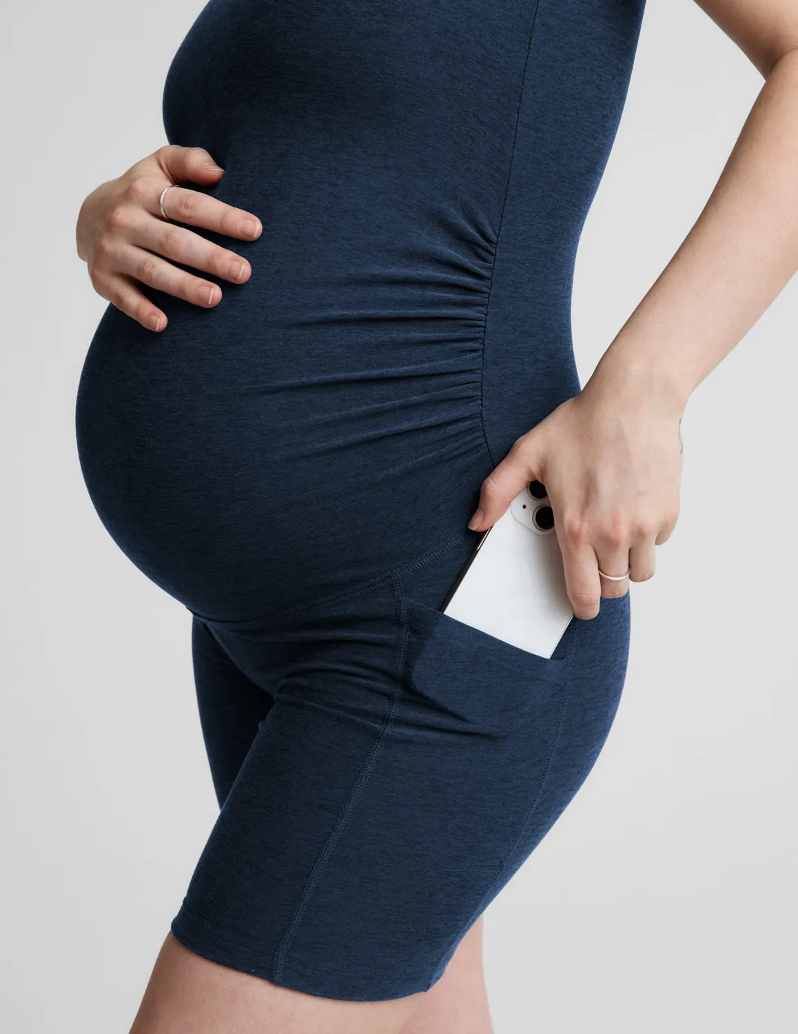 Beyond Yoga Spacedye Movin Mama gravidjumpsuit Nocturnal Navy