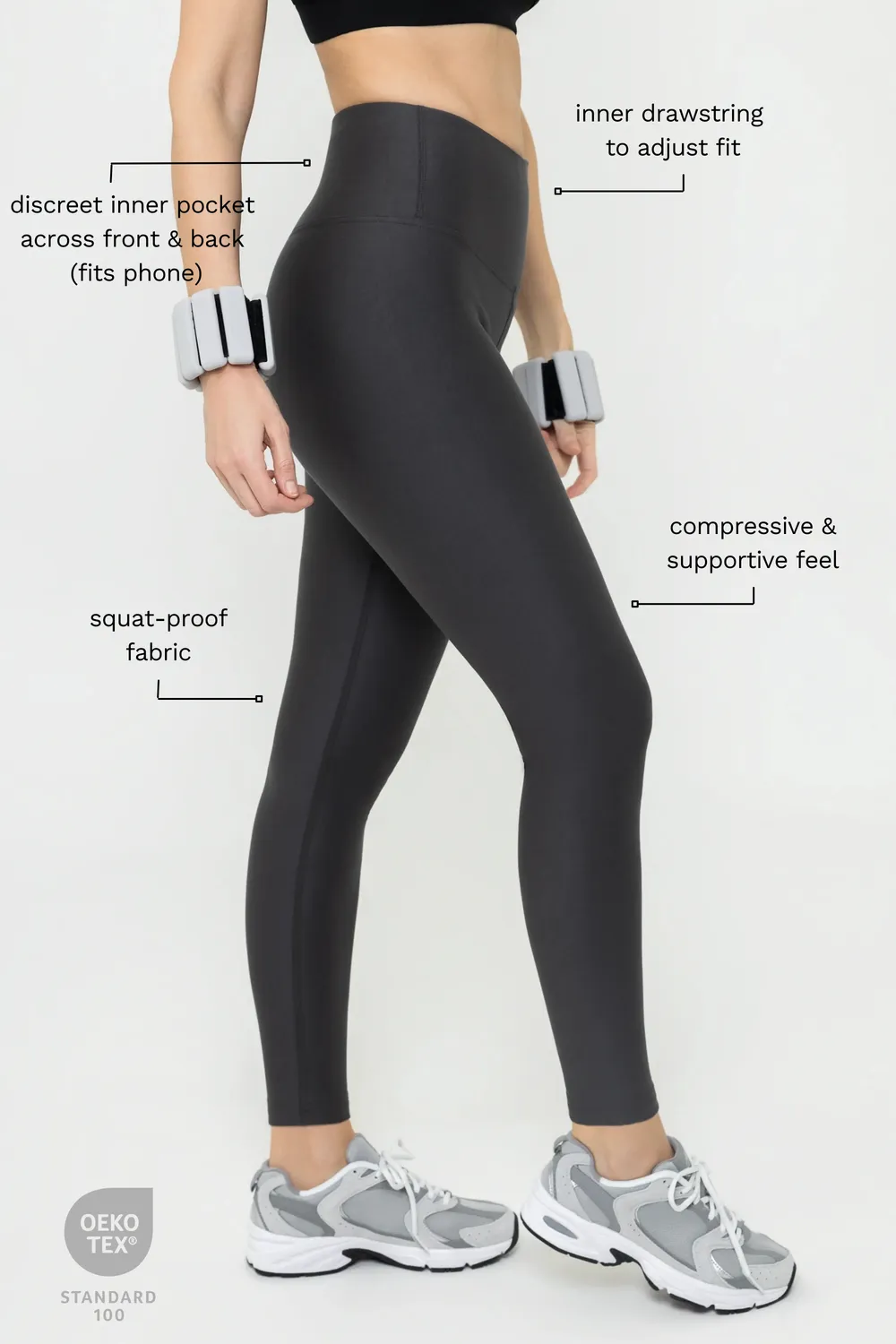 Tripulse Fitness Original 2.0 träningstights svart ficka