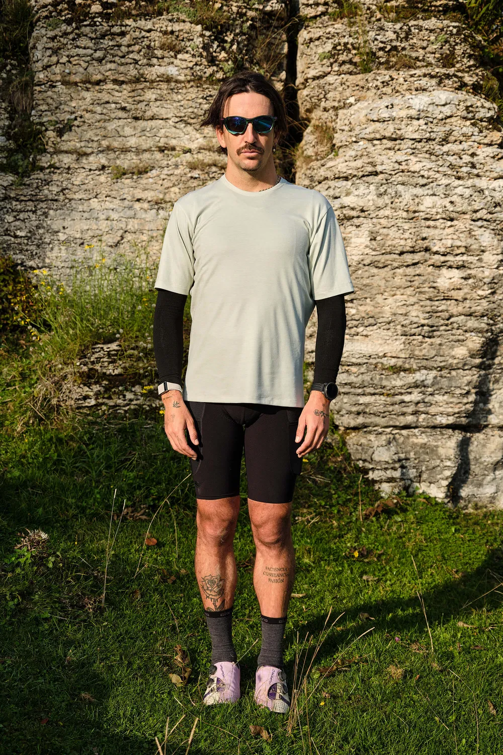 Giordana Beyond Gravel Wool Tee cykeltröja Moonrock ull