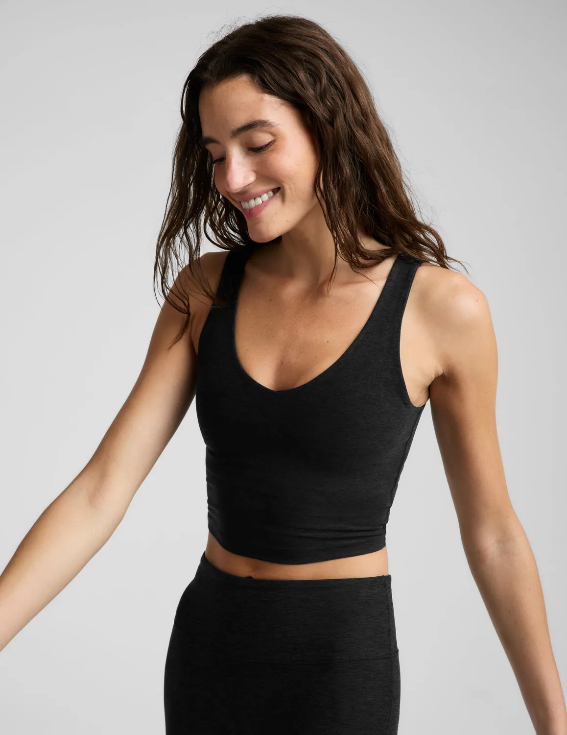 Beyond Yoga Spacedye Good Day Cropped Tank croptopp Darkest Night