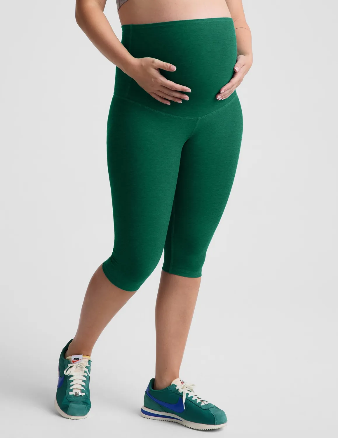 Beyond Yoga Spacedye gravidleggings pedal pusher grönmelerad